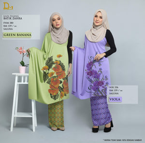 BATIK ZAHRA FHM 380 SALUNA GREEN BANANA