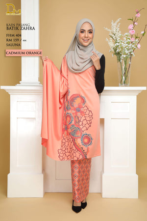 BATIK ZAHRA FHM 404 SALUNA CADMIUM ORANGE