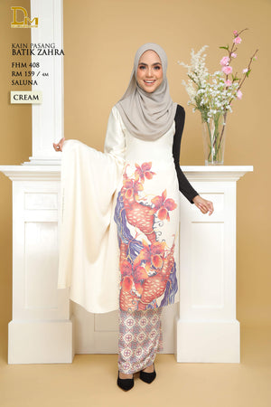 BATIK ZAHRA FHM 408 SALUNA CREAM