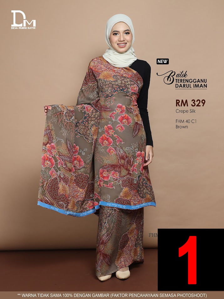 BATIK TERENGGANU DARUL IMAN CREPE SILK FHM 40