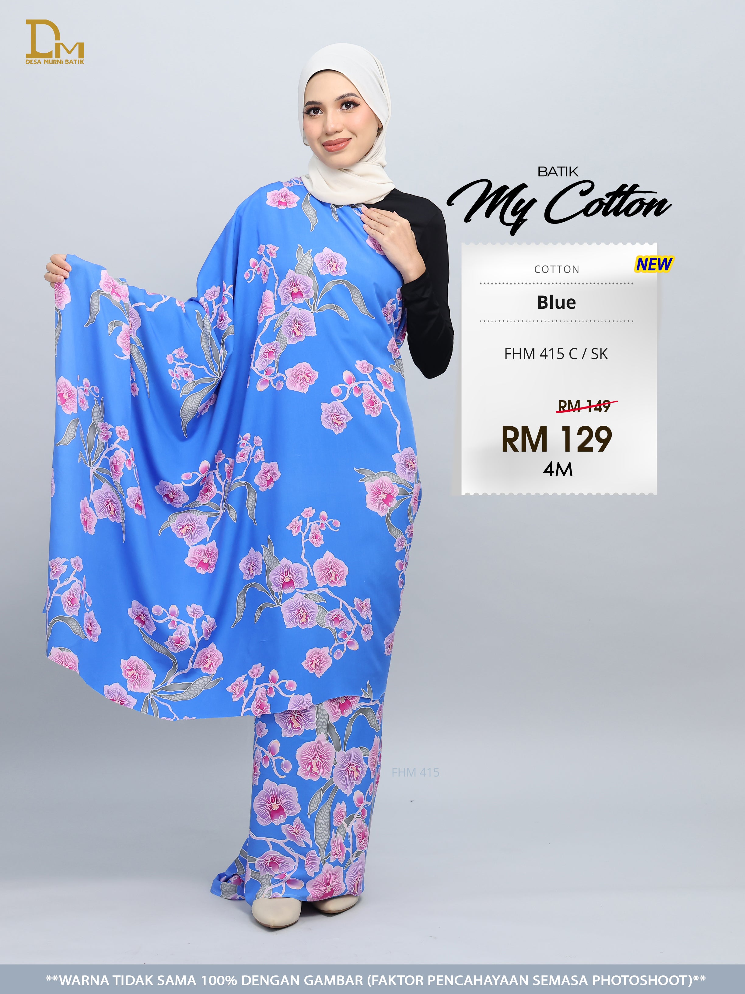 BATIK MY COTTON FHM 415 C / SK BLUE