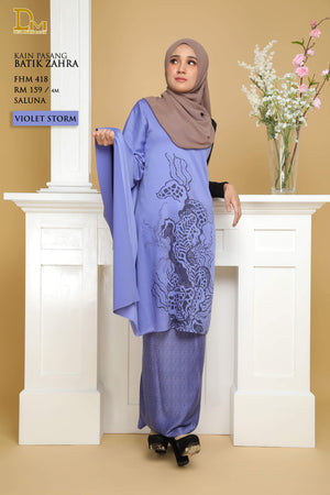 BATIK ZAHRA FHM 418 SALUNA VIOLET STORM