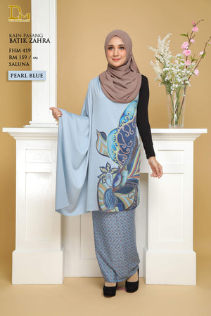BATIK ZAHRA FHM 419 SALUNA PEARL BLUE