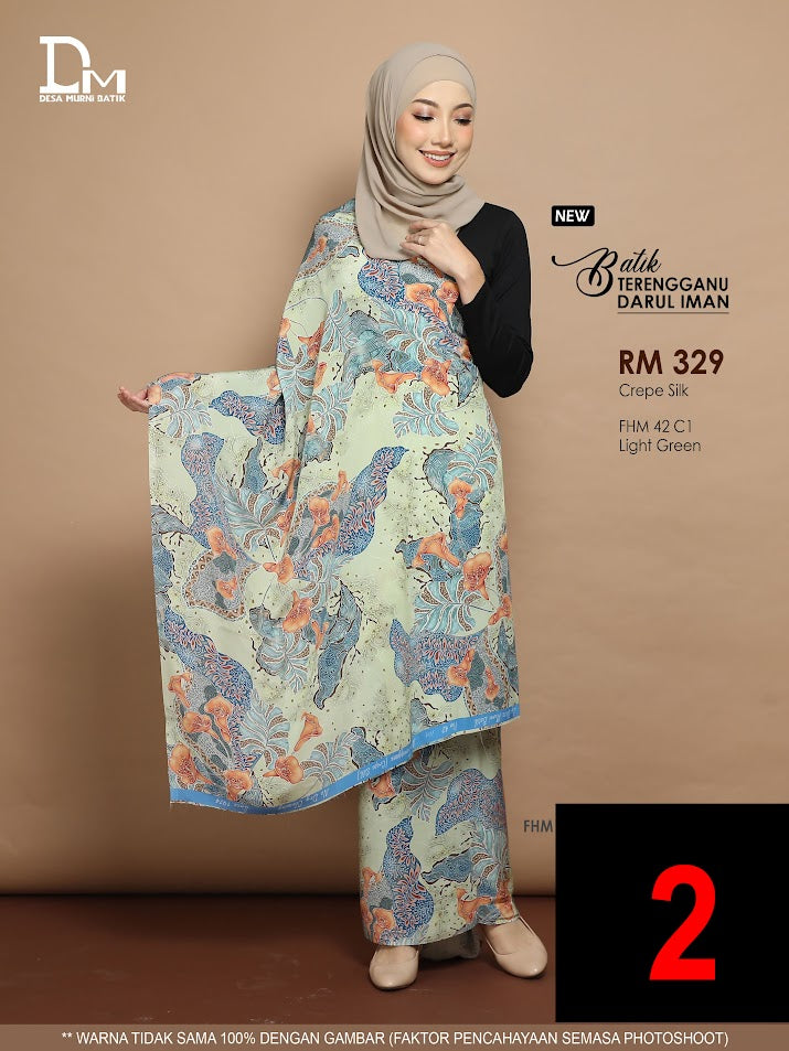 BATIK TERENGGANU DARUL IMAN CREPE SILK FHM 42