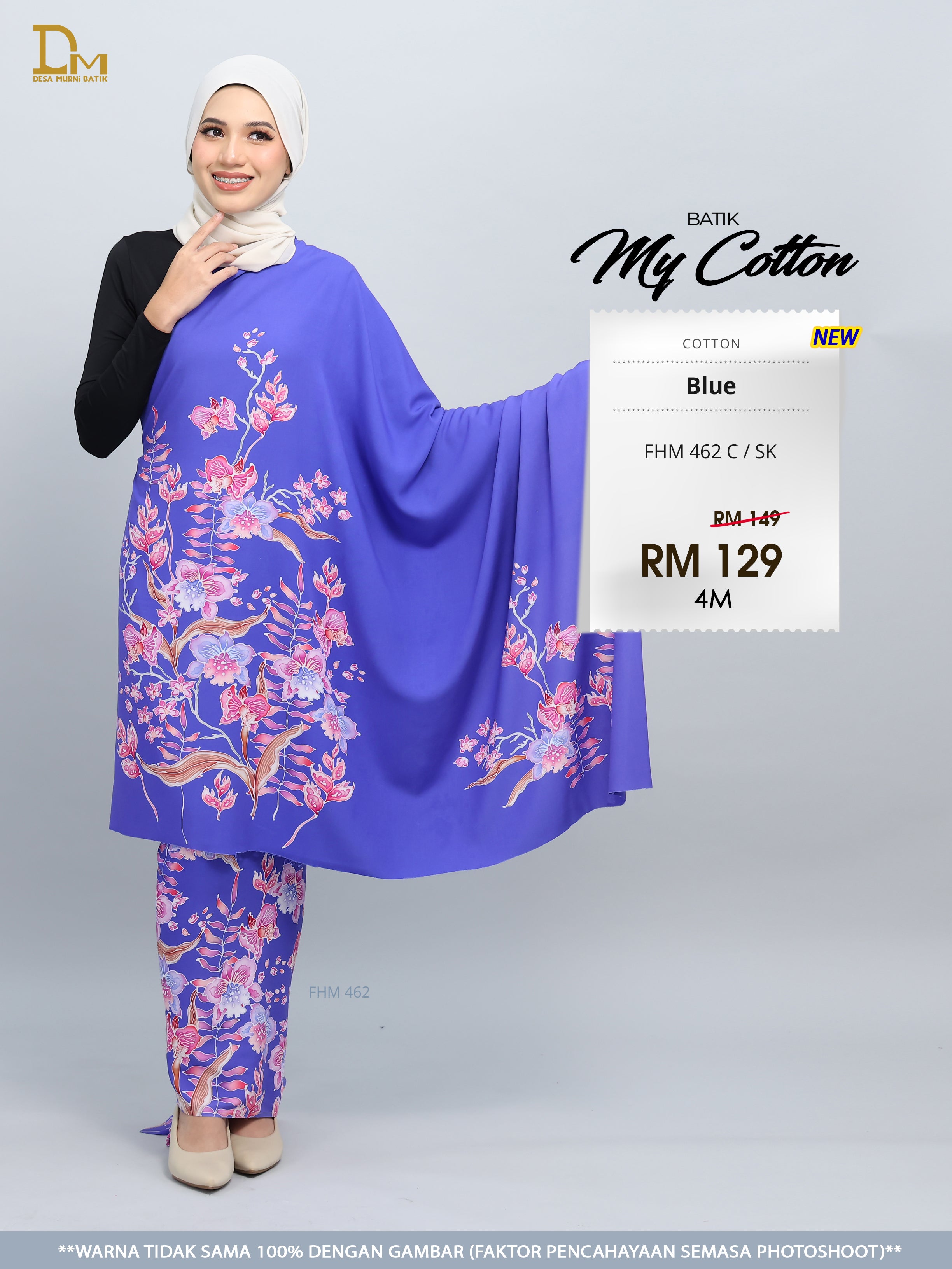 BATIK MY COTTON FHM 426 C / SK DARK BLUE