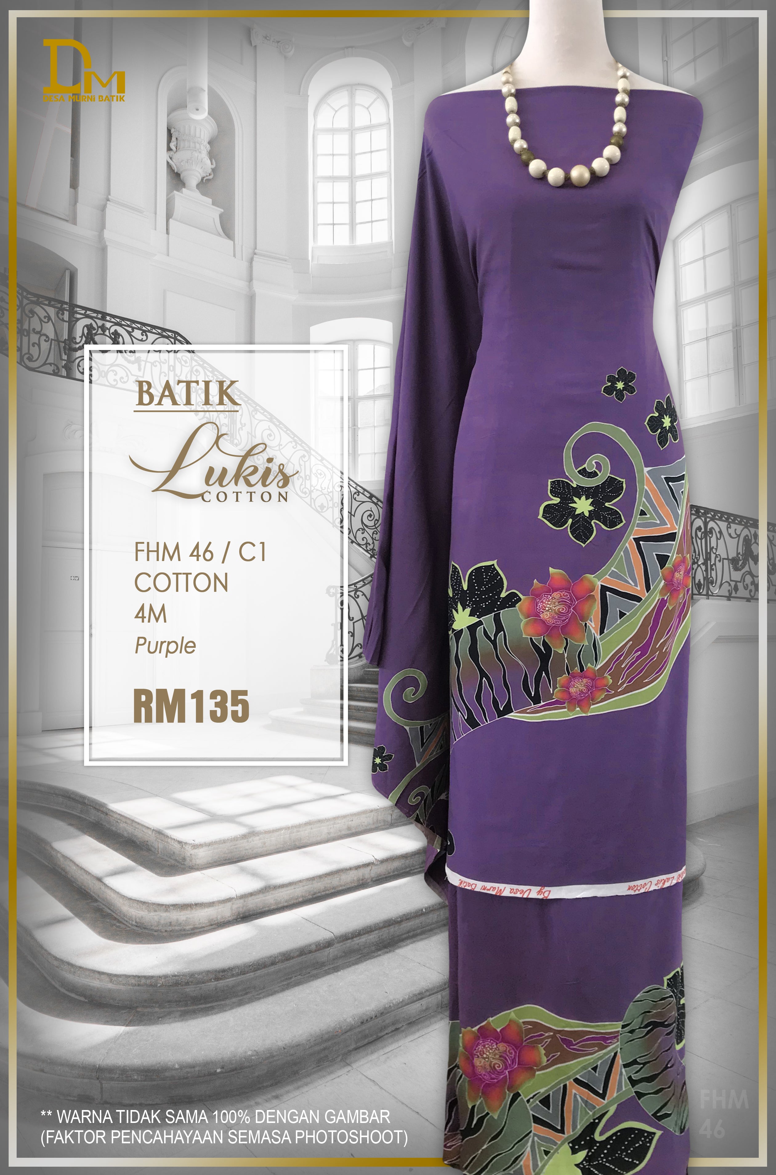 BATIK LUKIS TERENGGANU COTTON FHM 46