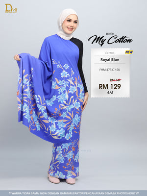 BATIK MY COTTON FHM 473 C / SK ROYAL BLUE