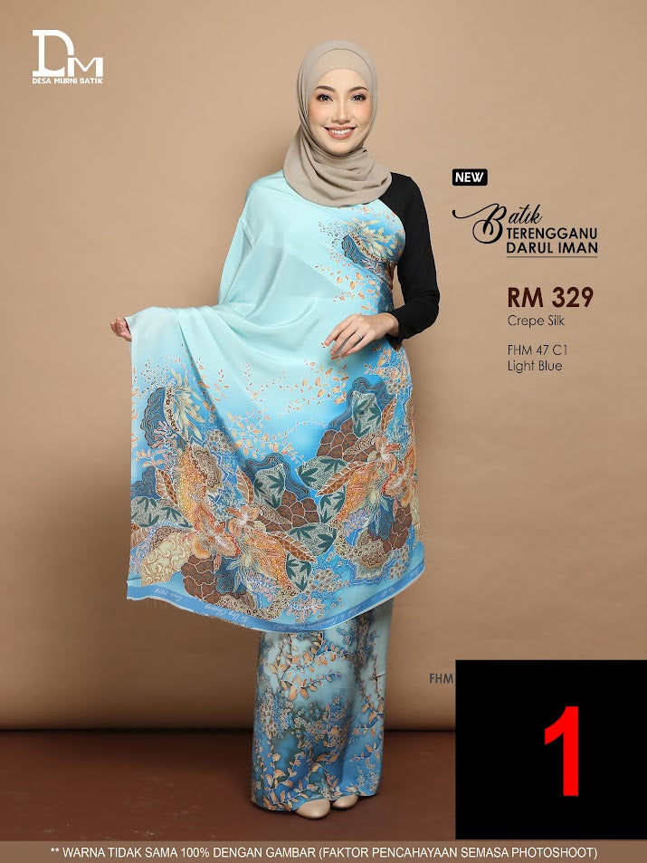 BATIK TERENGGANU DARUL IMAN CREPE SILK FHM 47