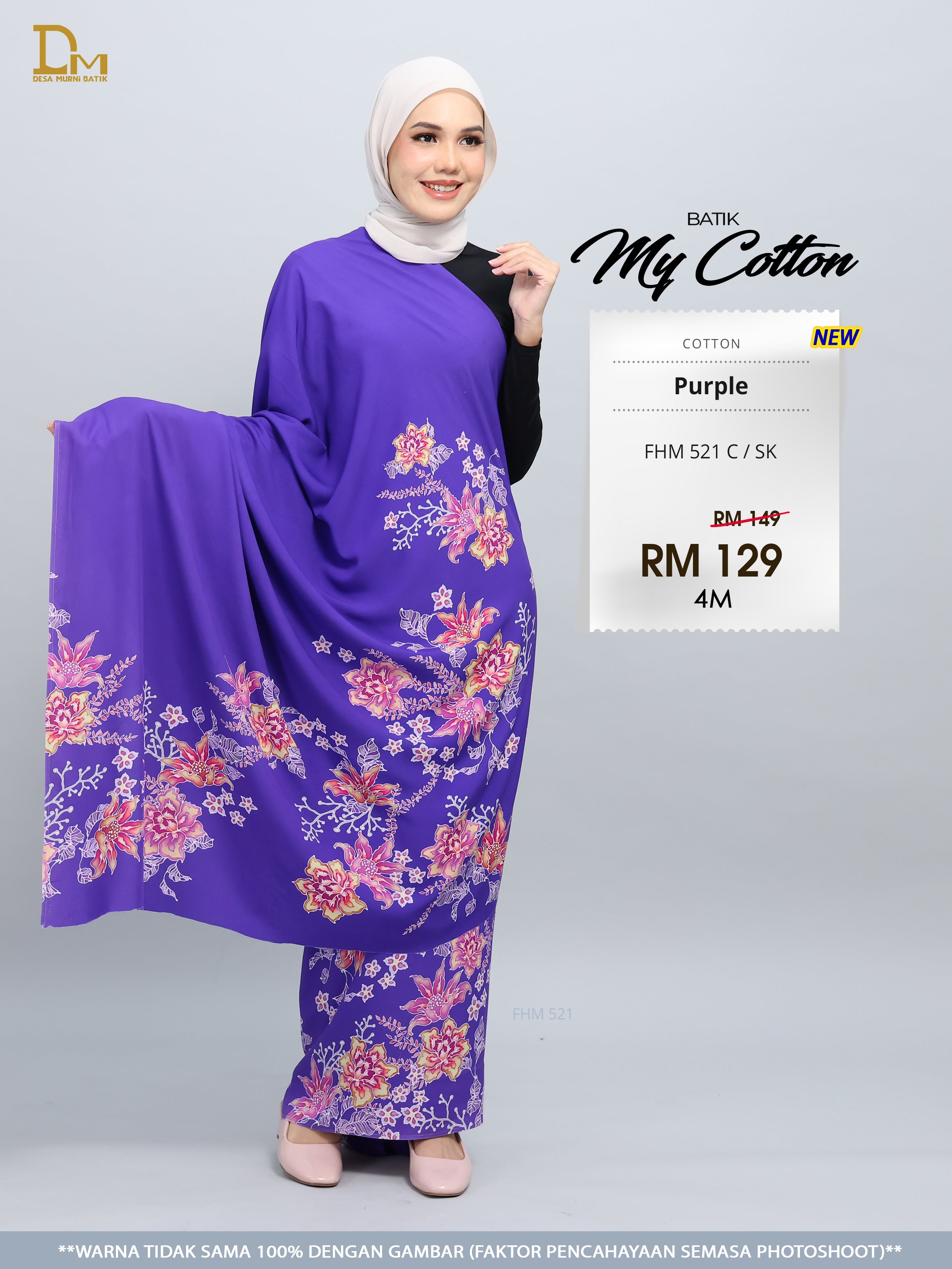 BATIK MY COTTON FHM 521 C / SK RED PURPLE