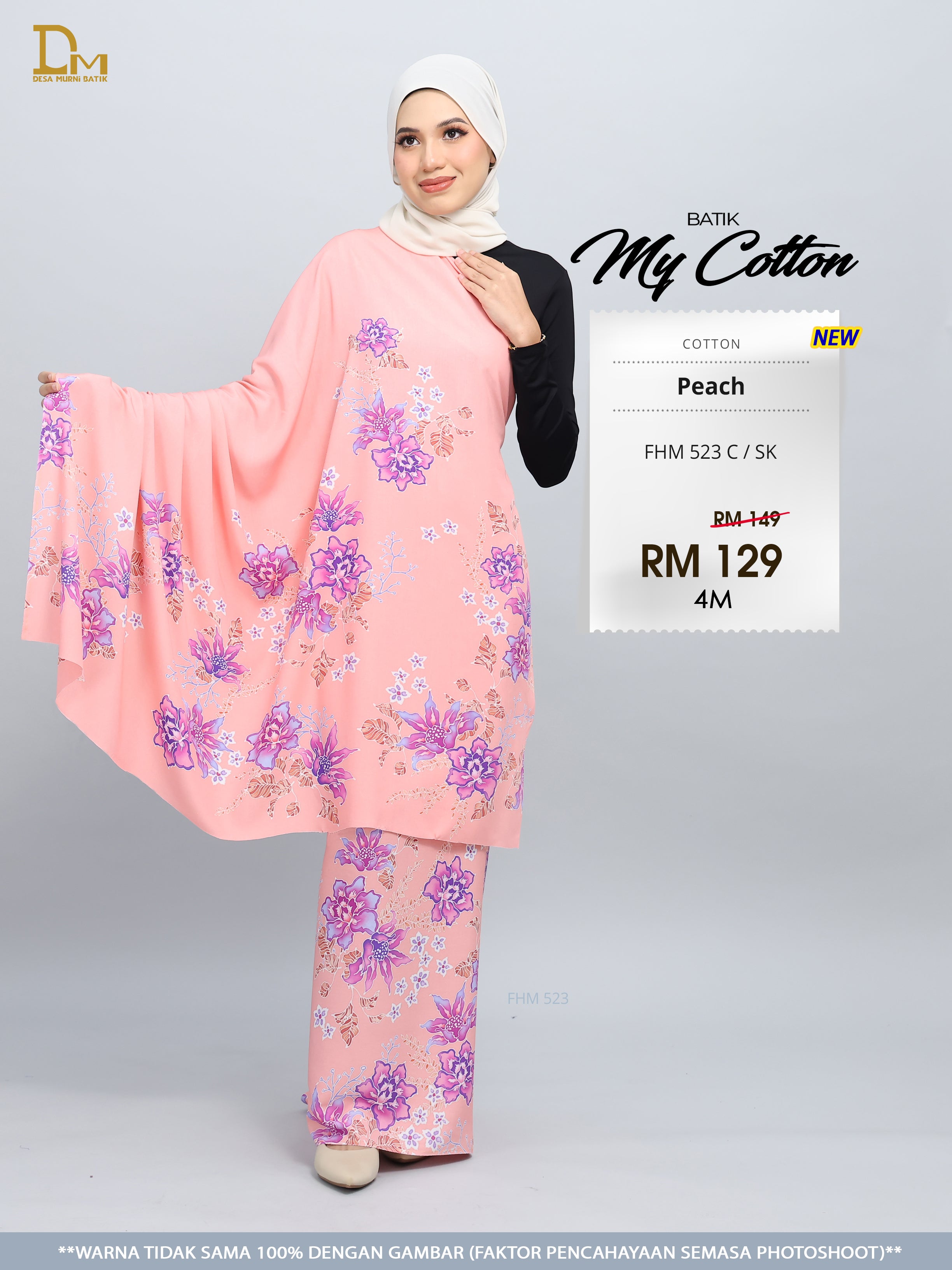 BATIK MY COTTON FHM 523 C / SK RED PEACH
