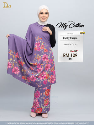 BATIK MY COTTON FHM 624 C / SK DUSTY PURPLE
