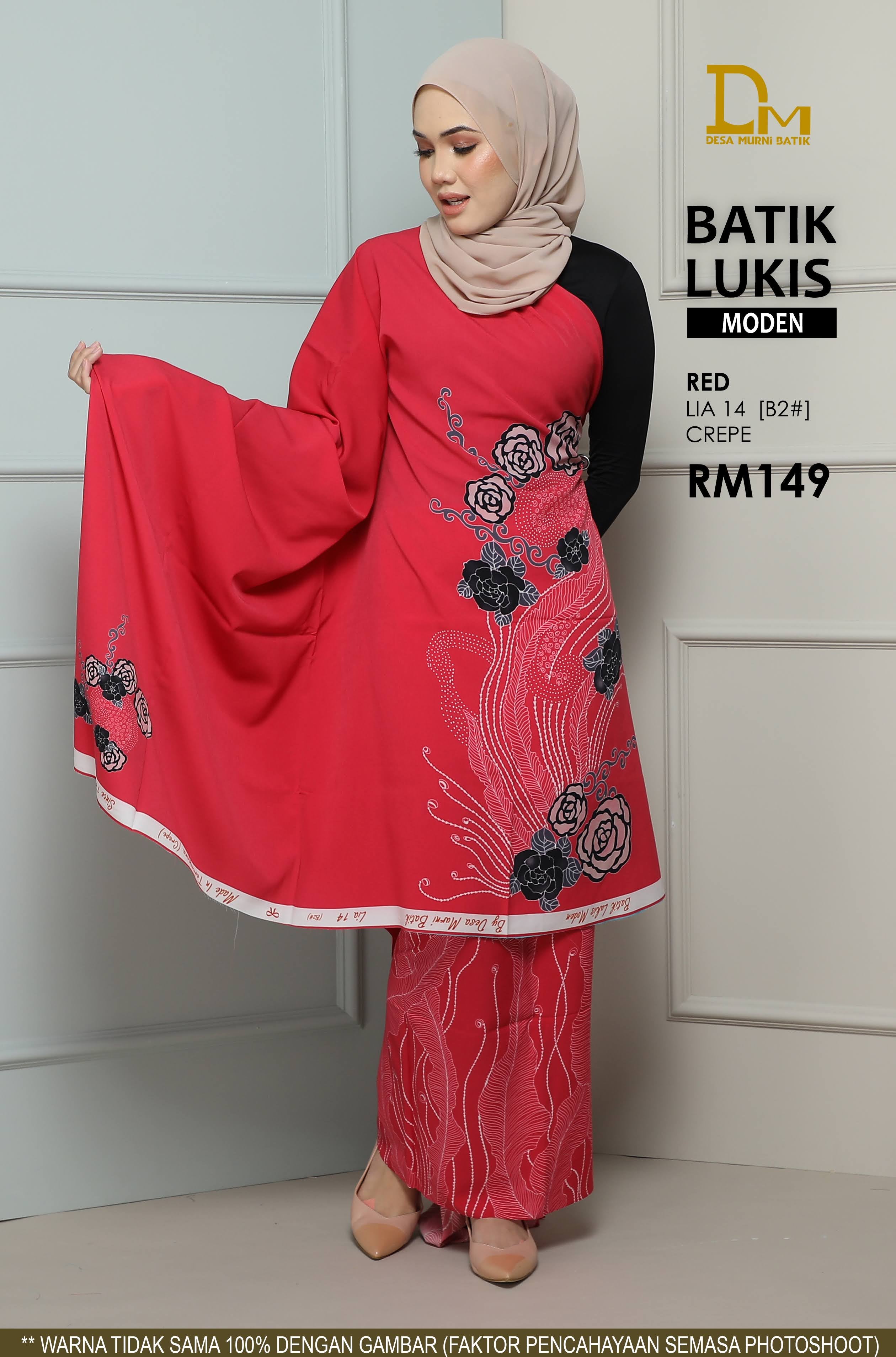 BATIK LUKIS MODEN CREPE  LIA 14
