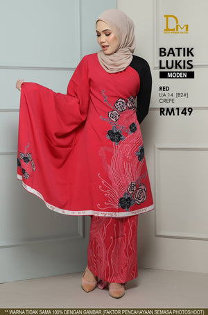 BATIK LUKIS MODEN CREPE  LIA 14
