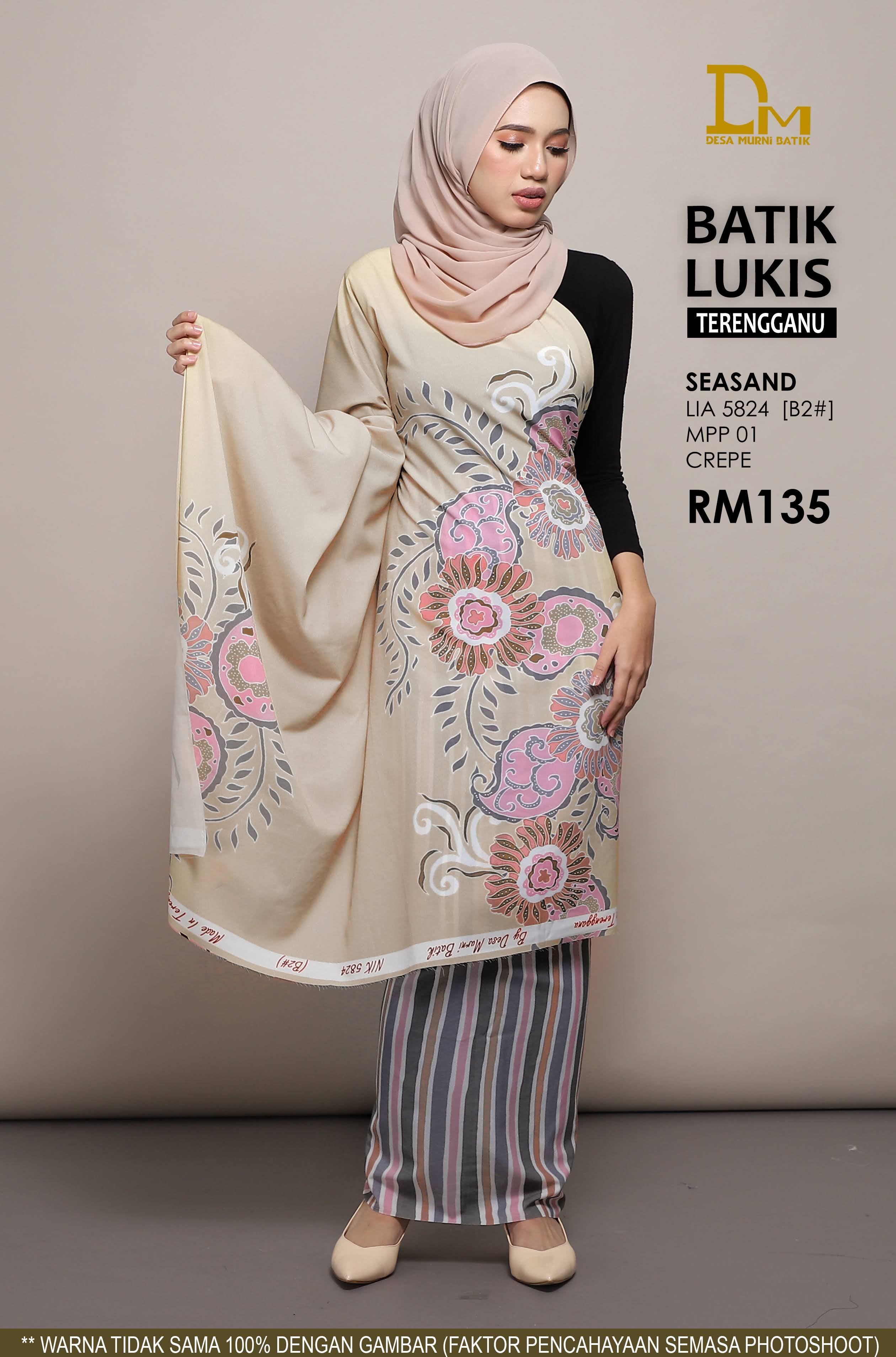 BATIK LUKIS TERENGGANU CREPE LIA 5824