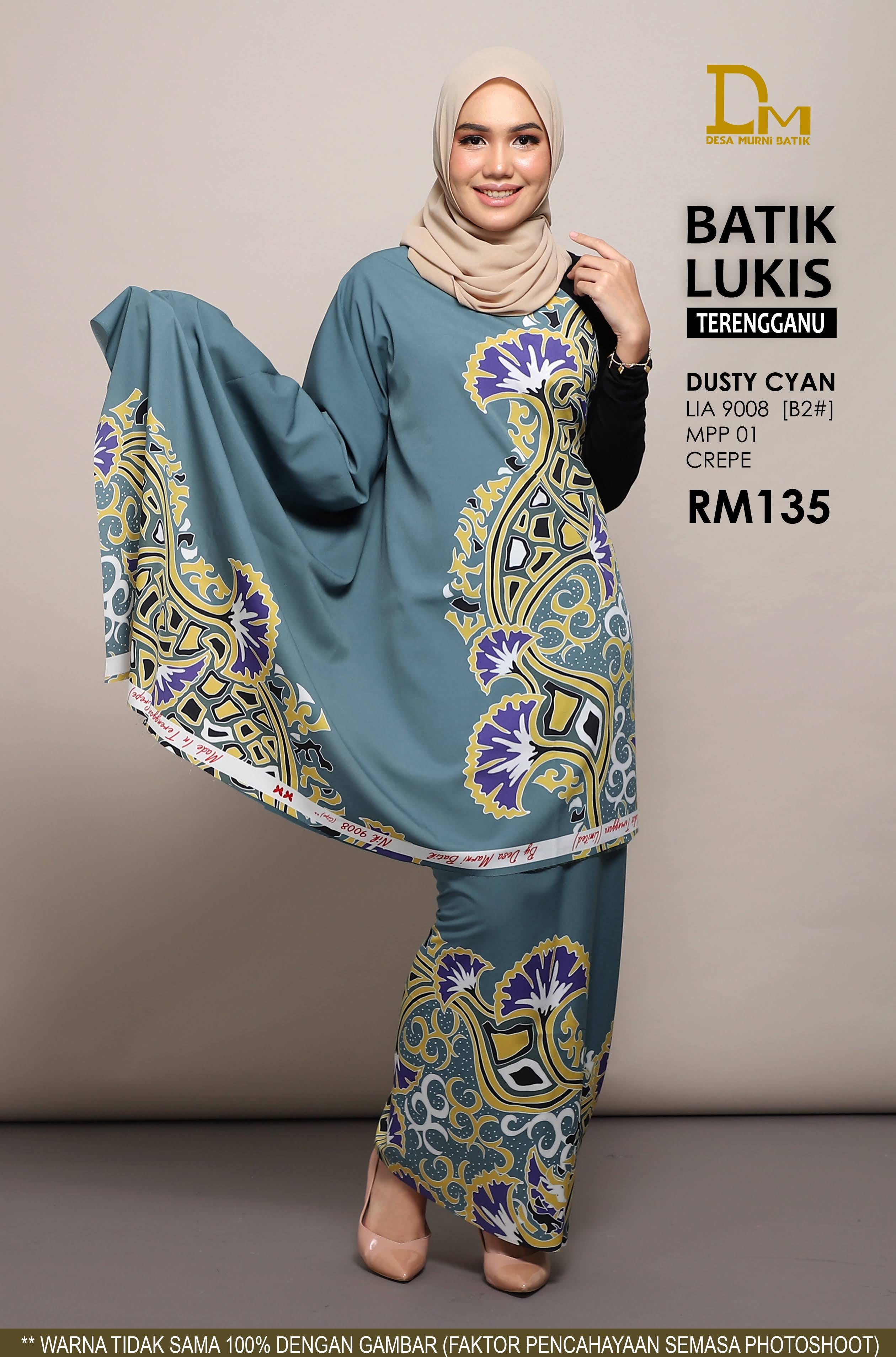 BATIK LUKIS TERENGGANU CREPE LIA 9008