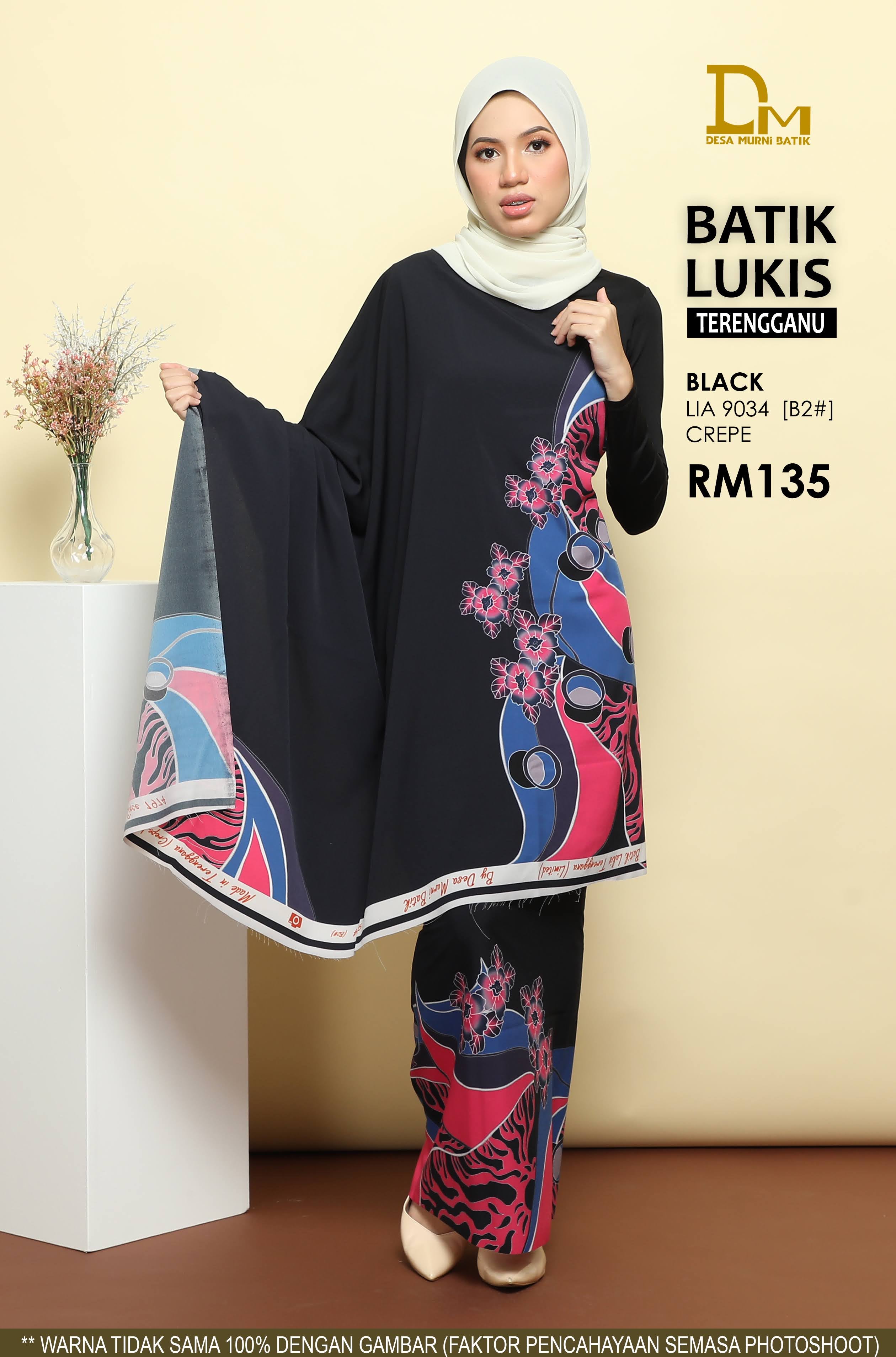 BATIK LUKIS TERENGGANU CREPE LIA 9034