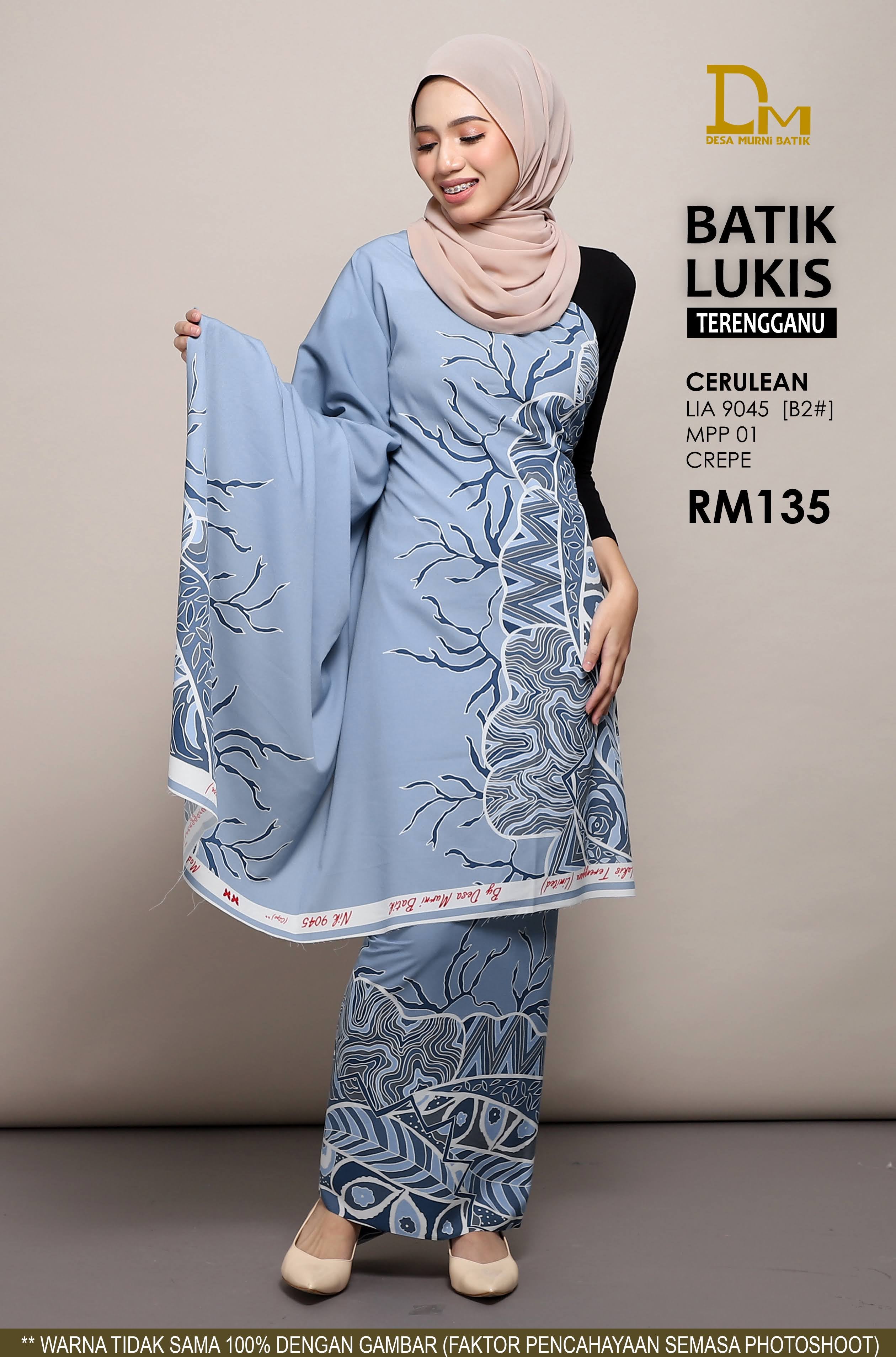 BATIK LUKIS TERENGGANU CREPE LIA 9045