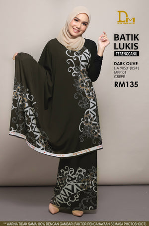 BATIK LUKIS TERENGGANU CREPE LIA 9053