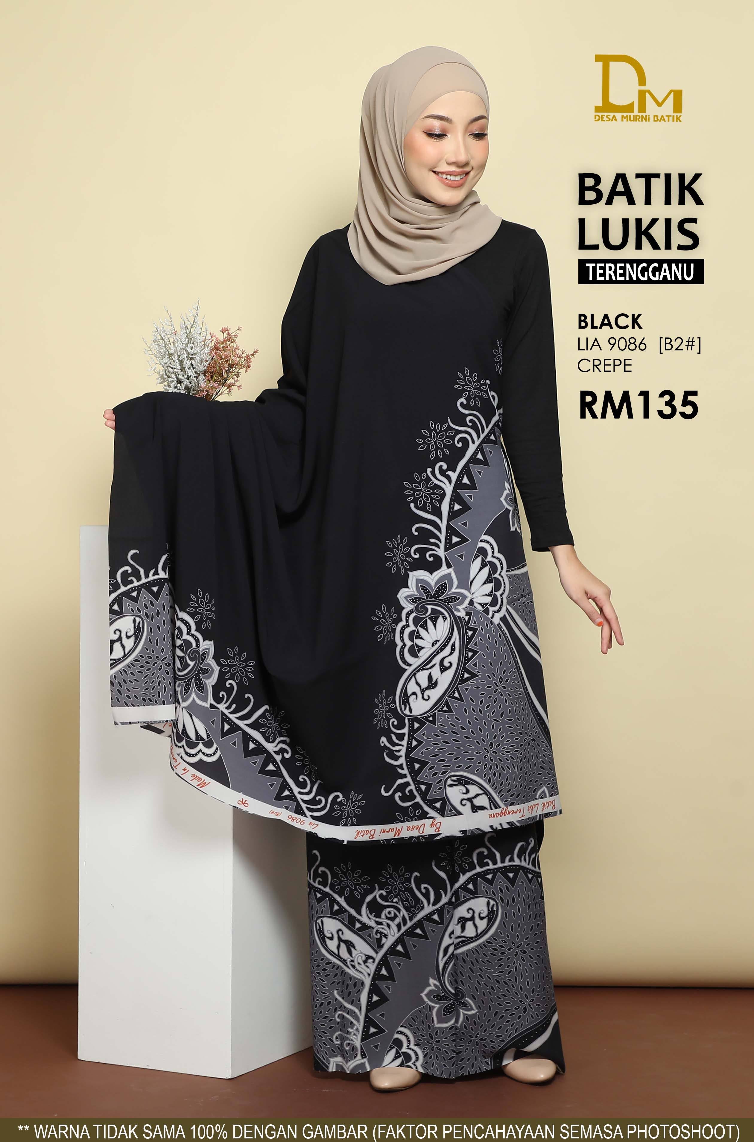BATIK LUKIS TERENGGANU CREPE LIA 9086