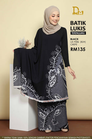 BATIK LUKIS TERENGGANU CREPE LIA 9086