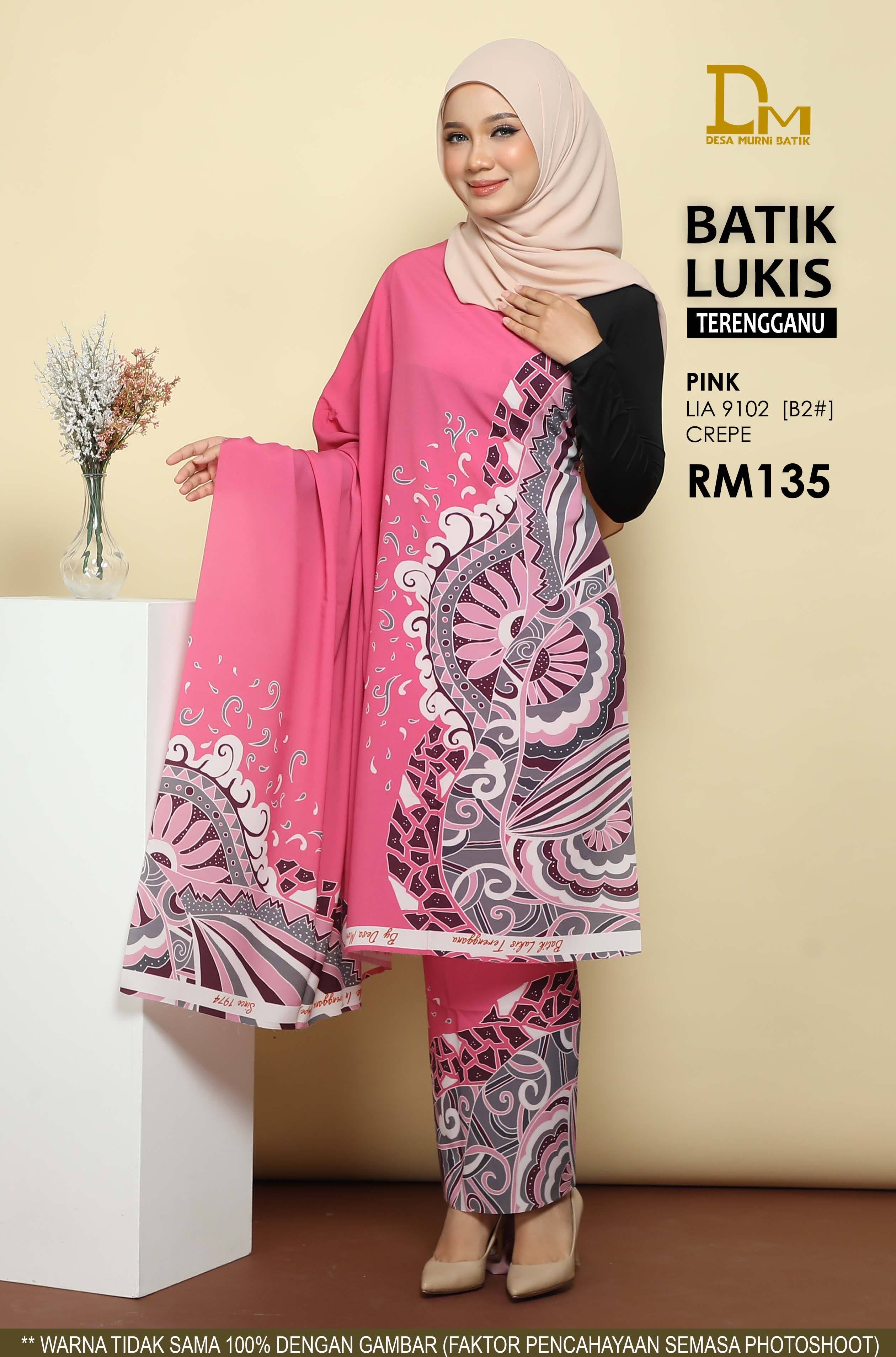 BATIK LUKIS TERENGGANU CREPE LIA 9102