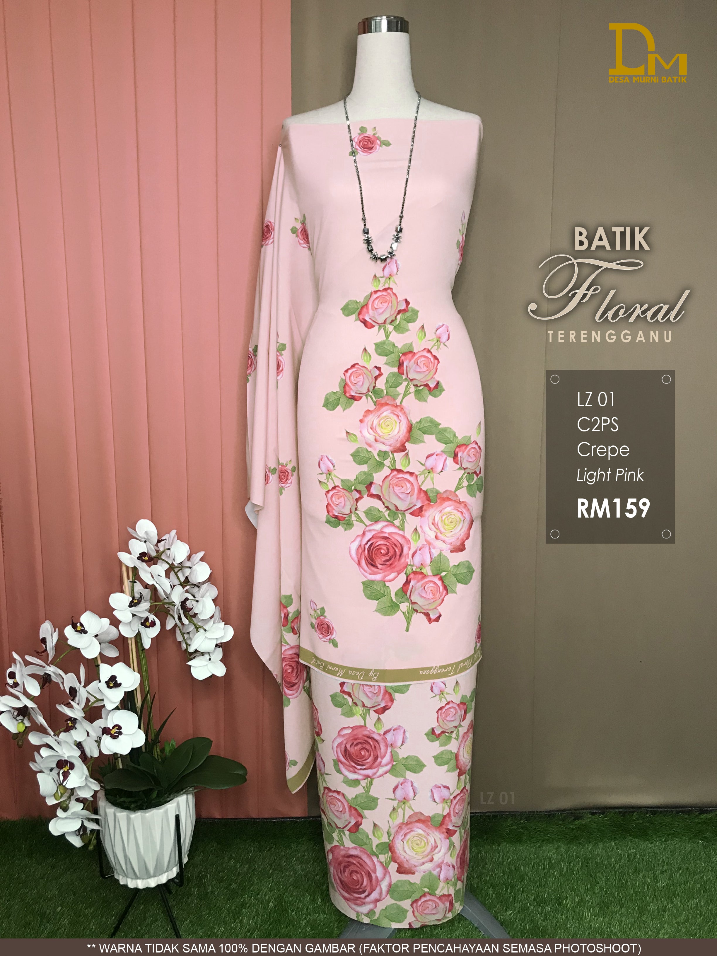 BATIK FLORAL TERENGGANU CREPE LZ 01