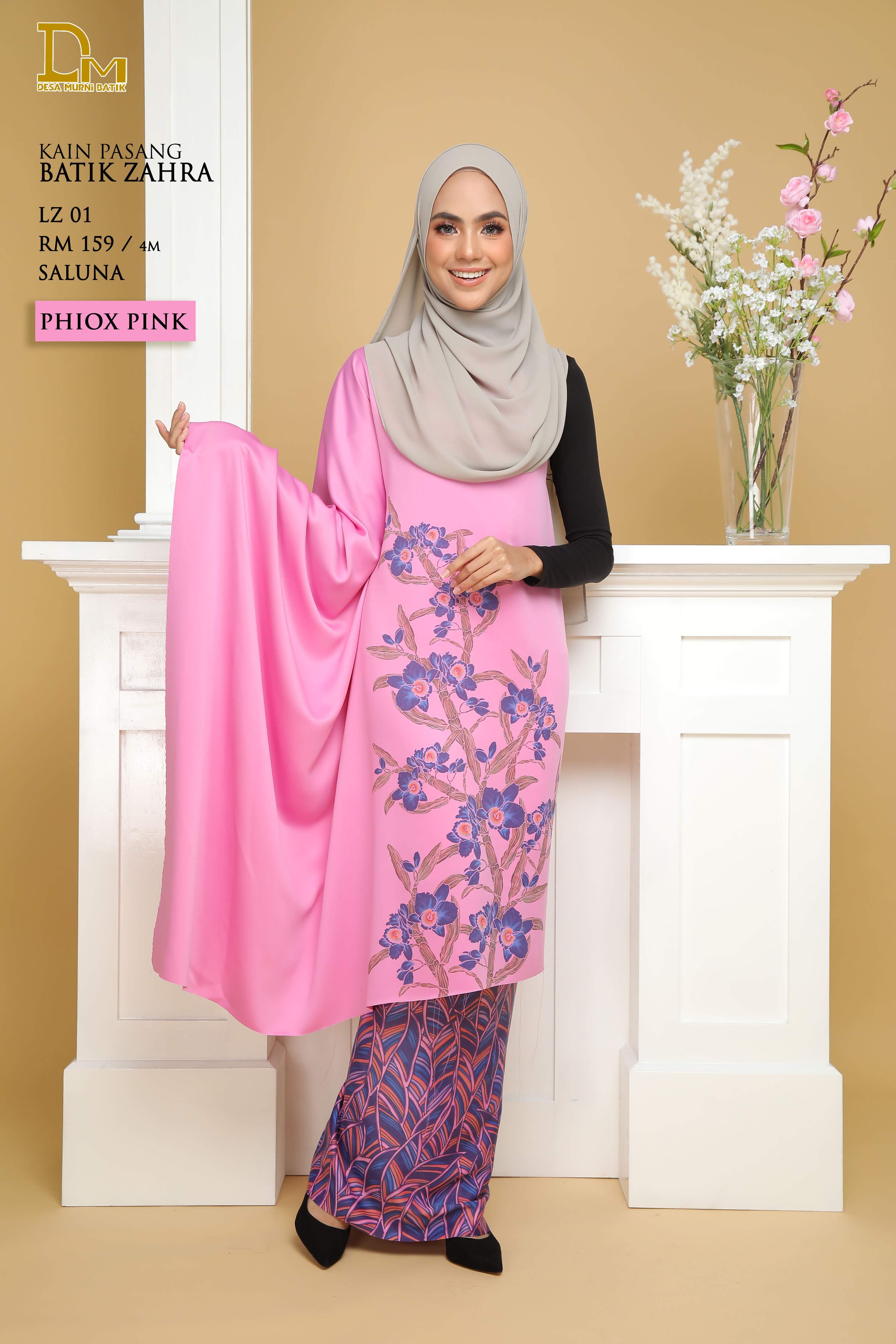 BATIK ZAHRA LZ 01 SALUNA PHIOX PINK