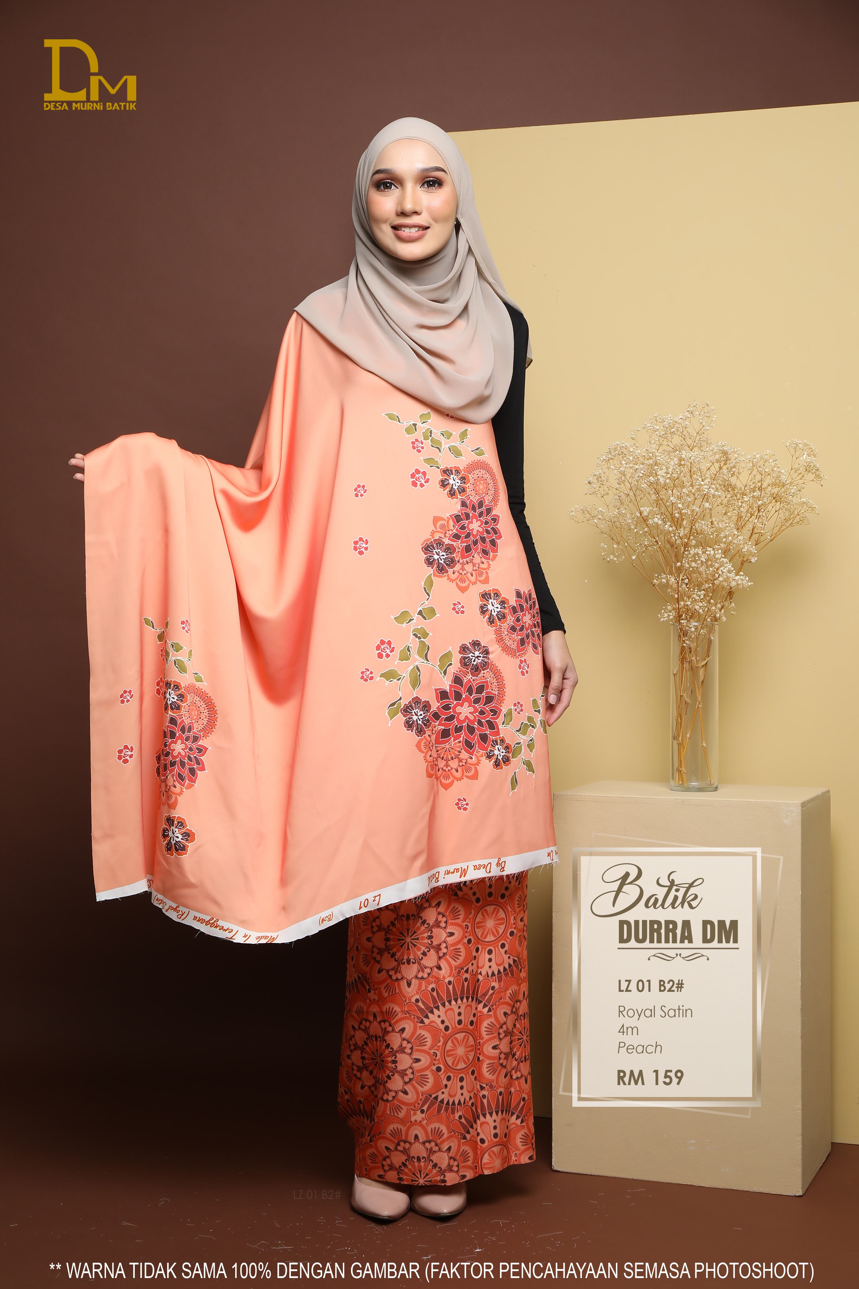BATIK DURRA LZ 01 ROYAL SATIN PEACH