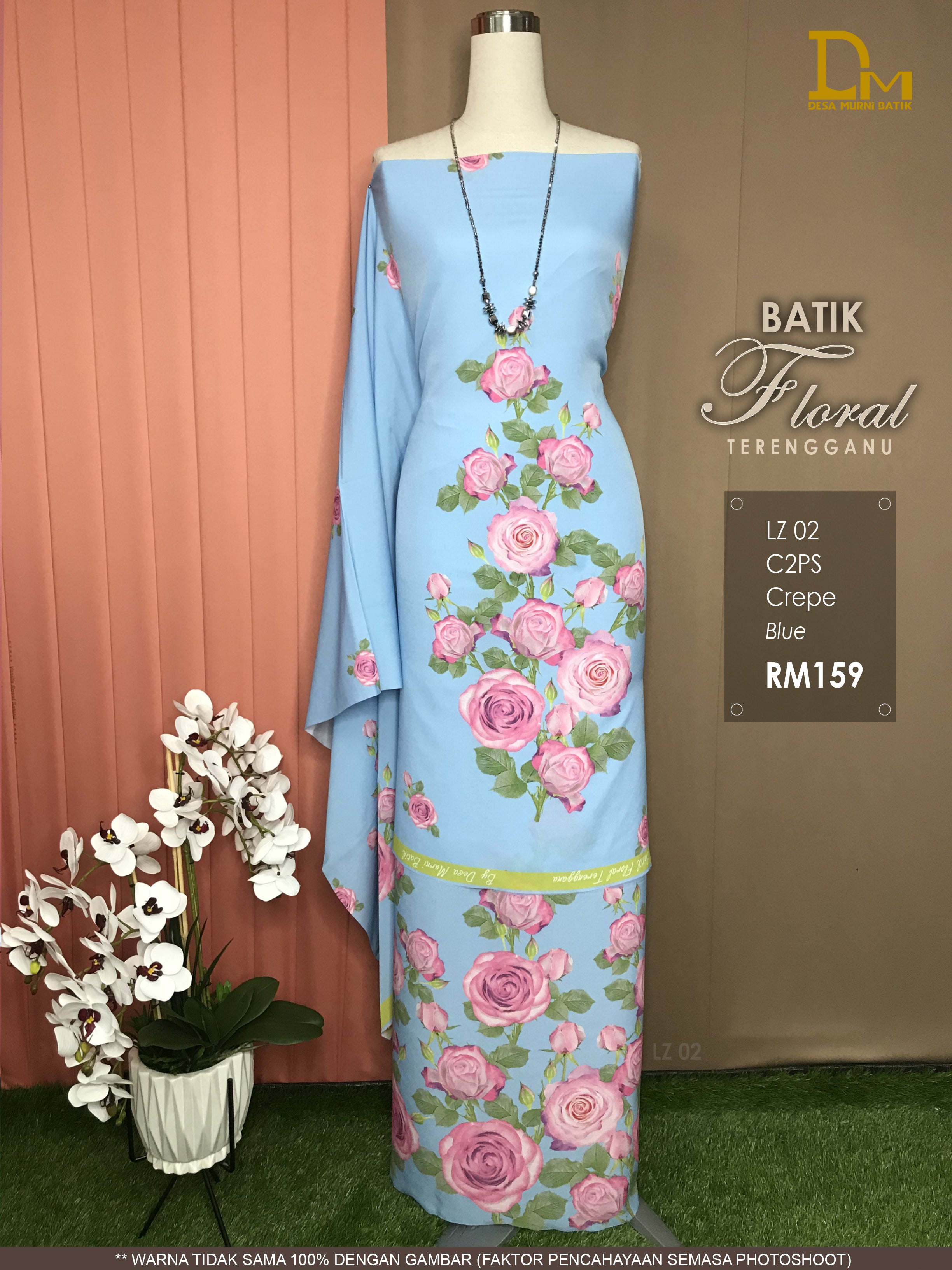 BATIK FLORAL TERENGGANU CREPE LZ 02
