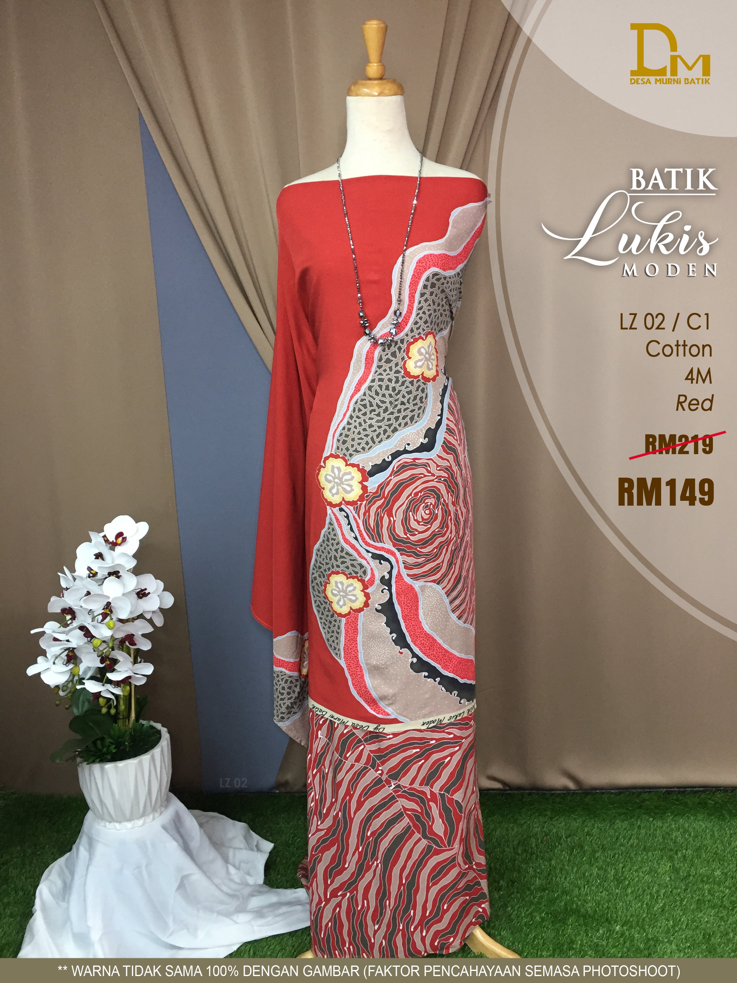 BATIK LUKIS MODEN COTTON LZ 02