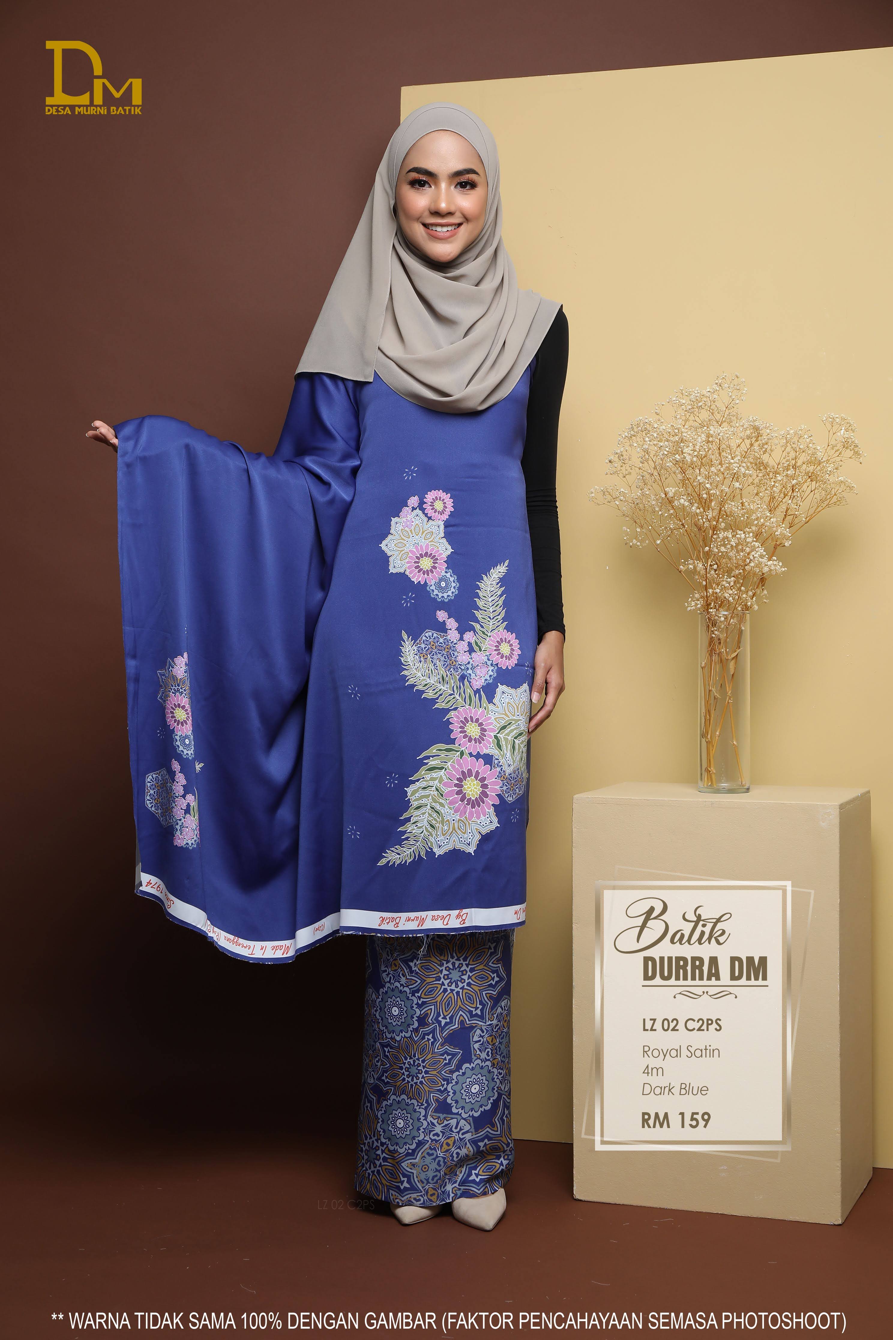 BATIK DURRA LZ 02 ROYAL SATIN DARK BLUE