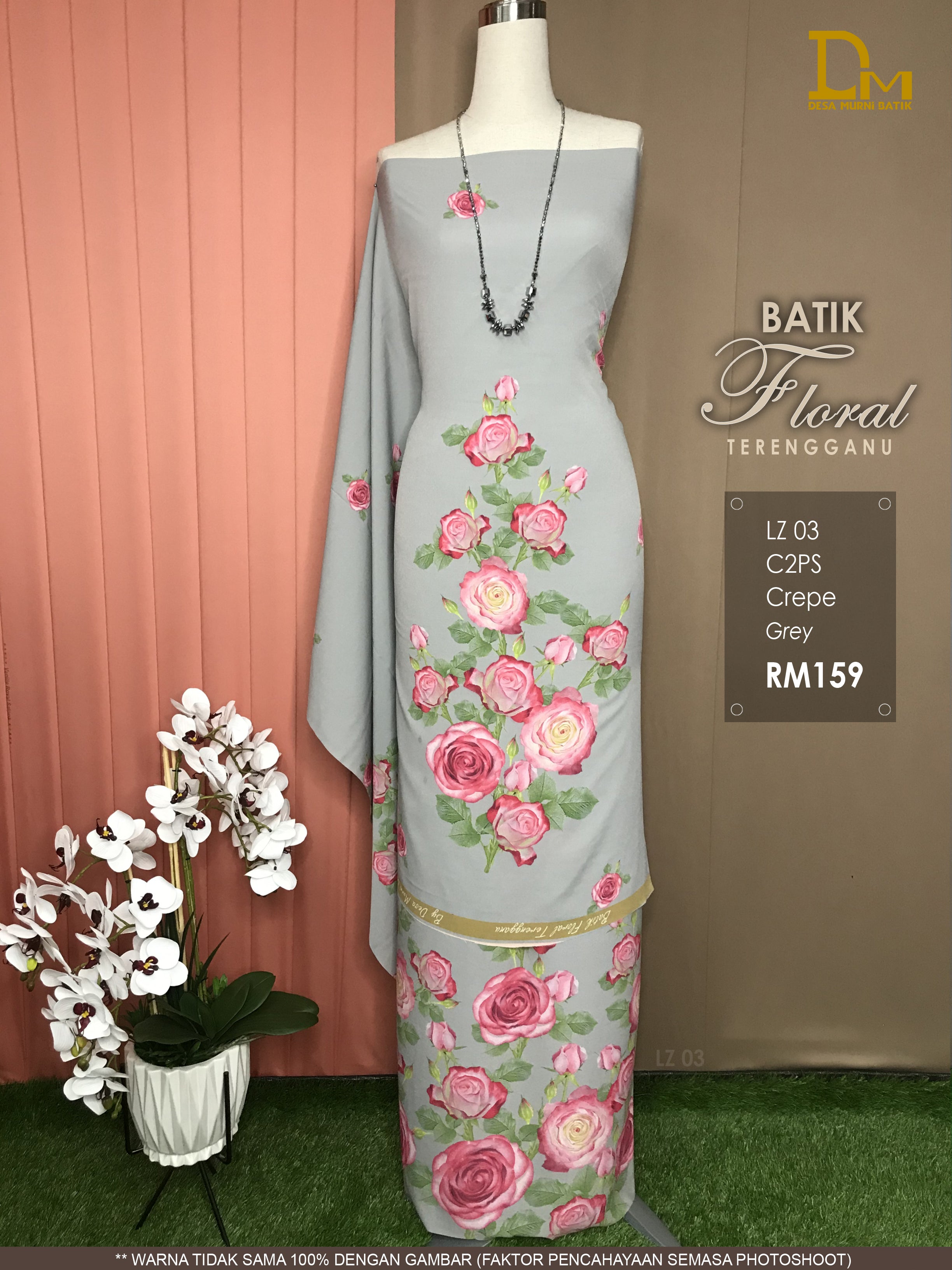 BATIK FLORAL TERENGGANU CREPE LZ 03