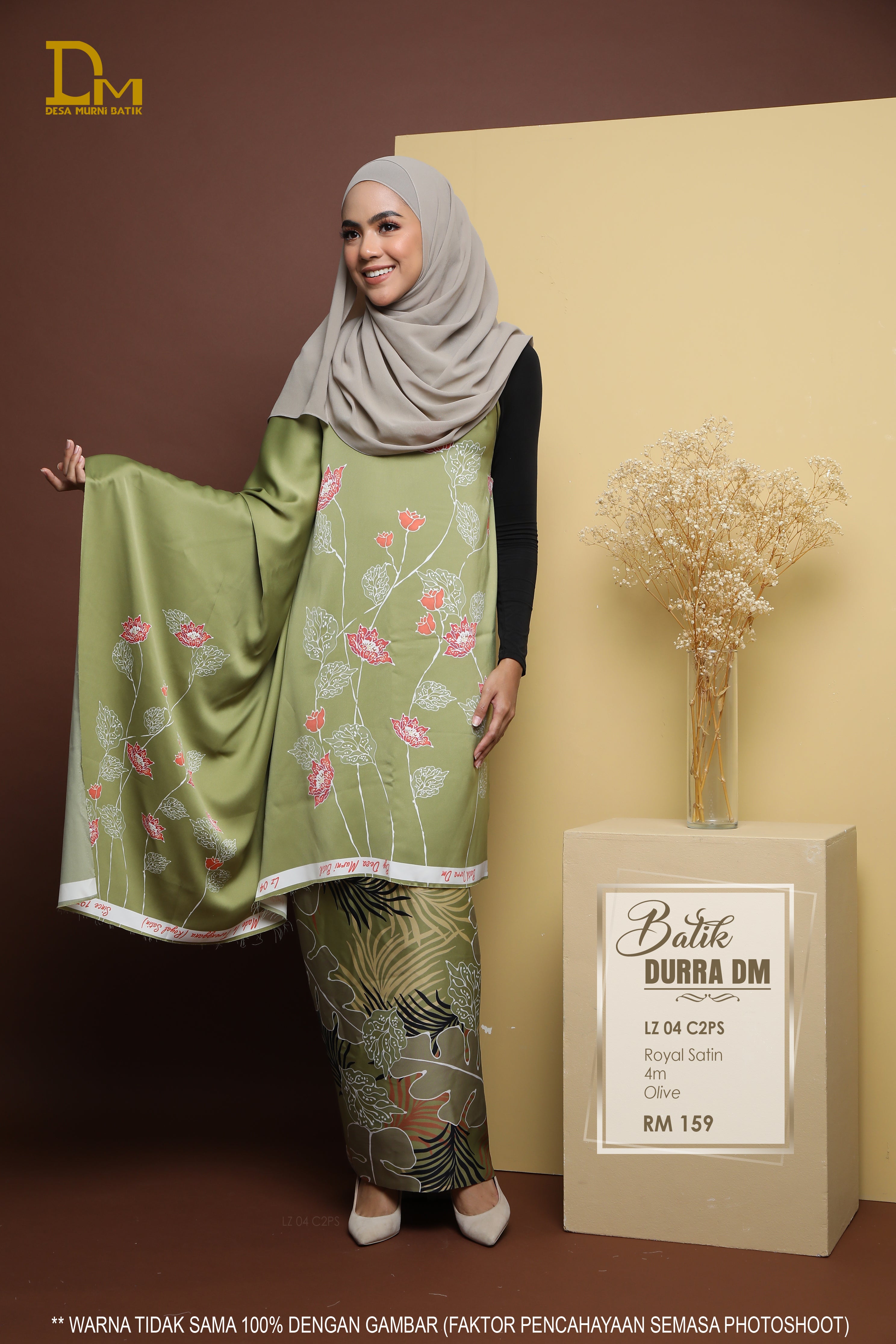 BATIK DURRA LZ 04 ROYAL SATIN OLIVE