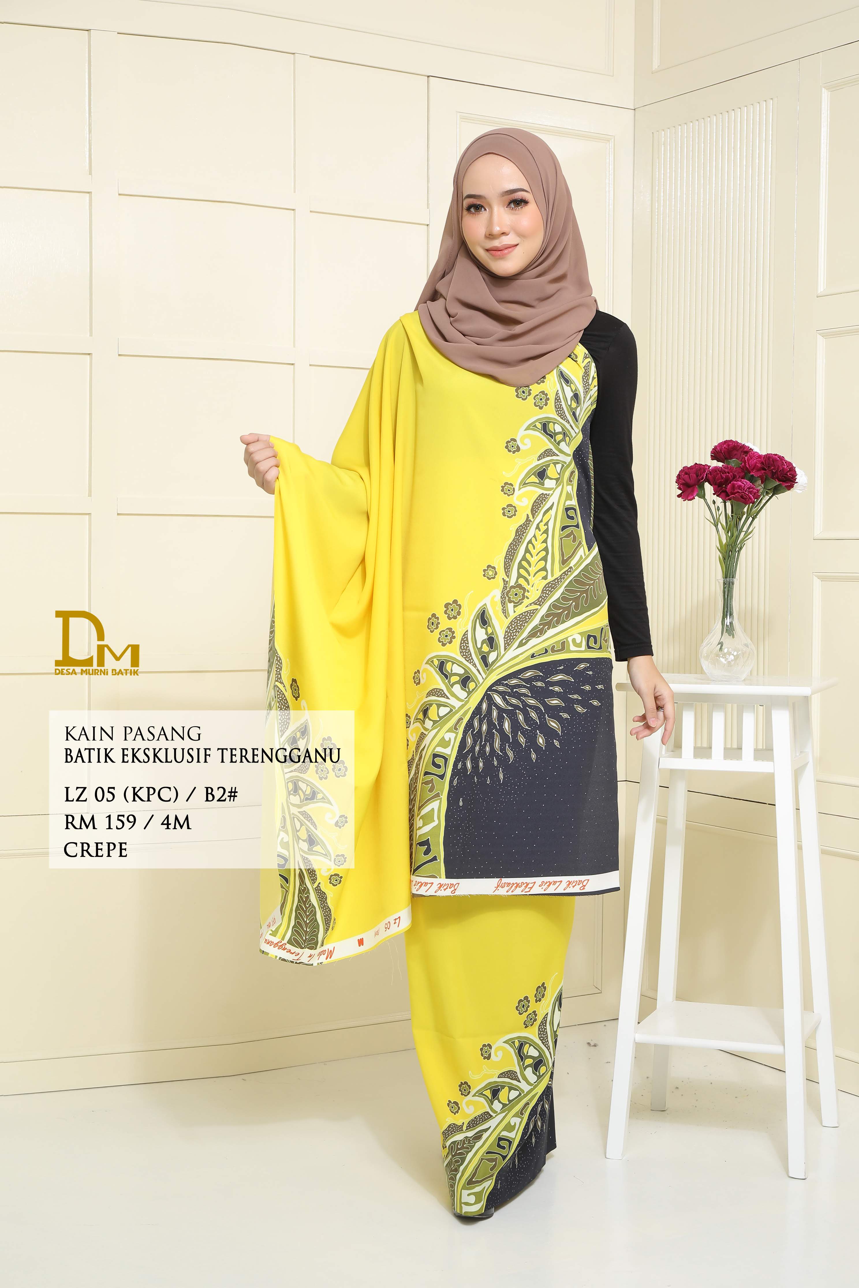 BATIK EKSKLUSIF TERENGGANU CREPE LZ 05 KPC