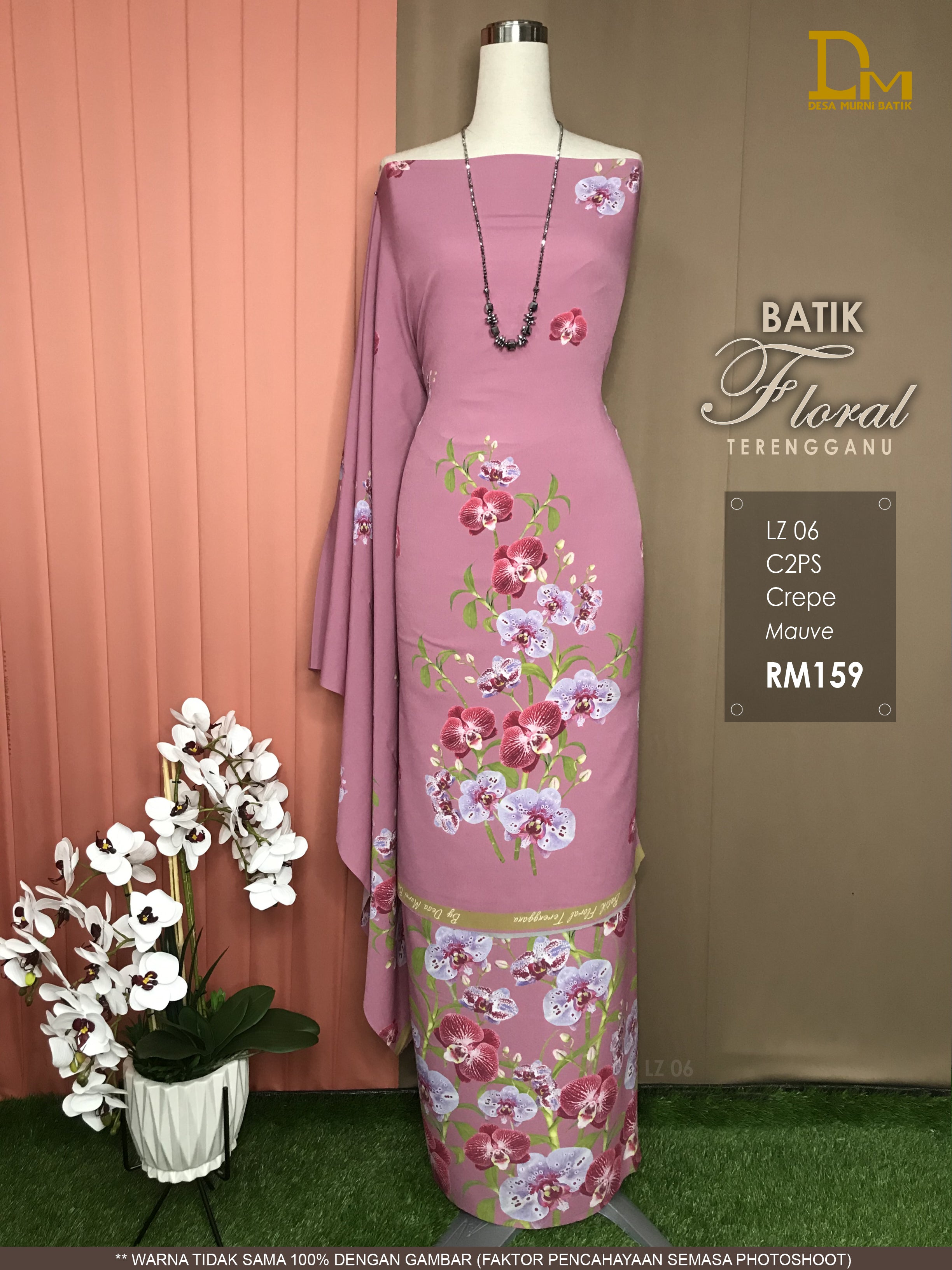 BATIK FLORAL TERENGGANU CREPE LZ 06