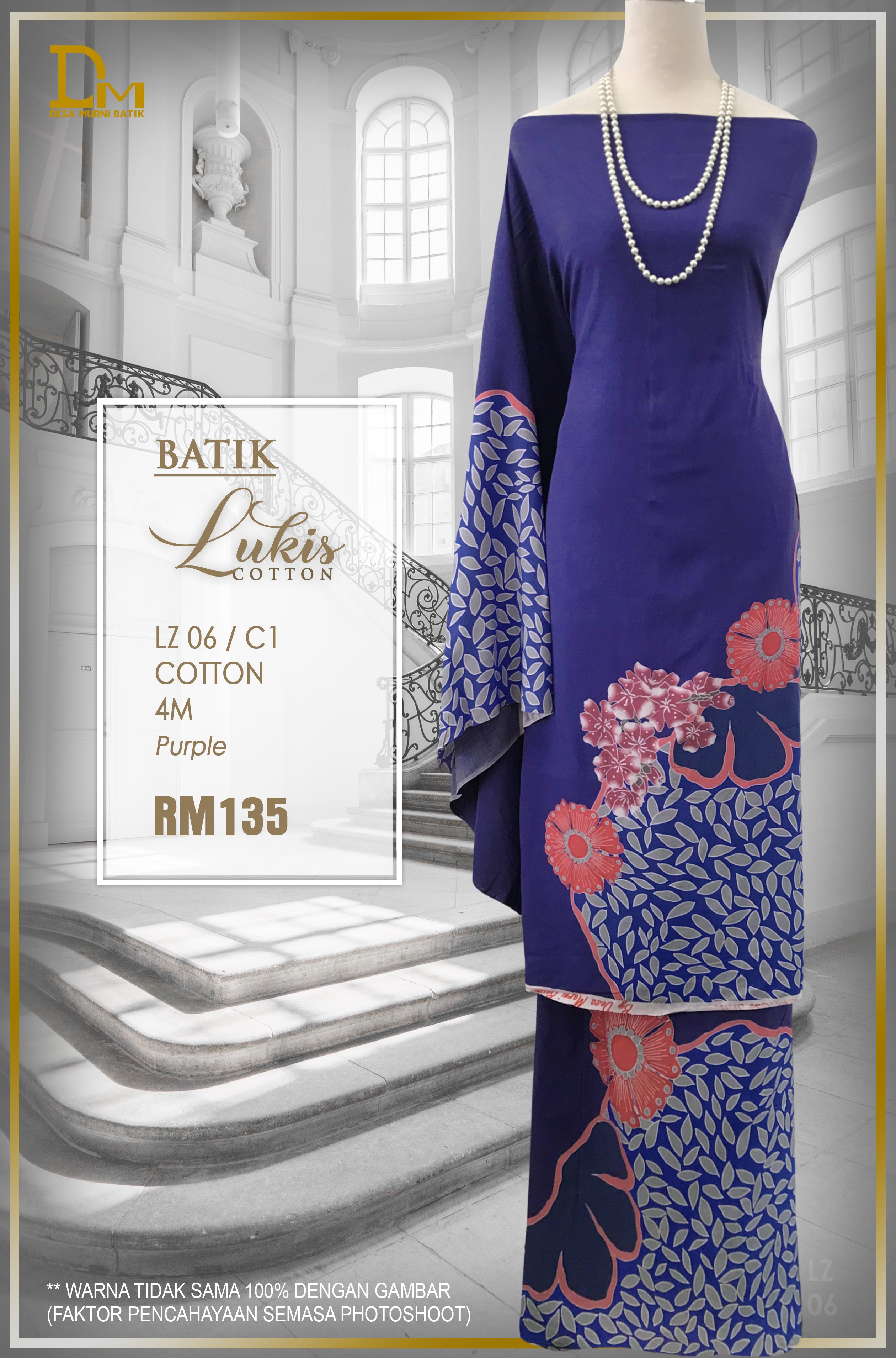 BATIK LUKIS TERENGGANU COTTON LZ 06