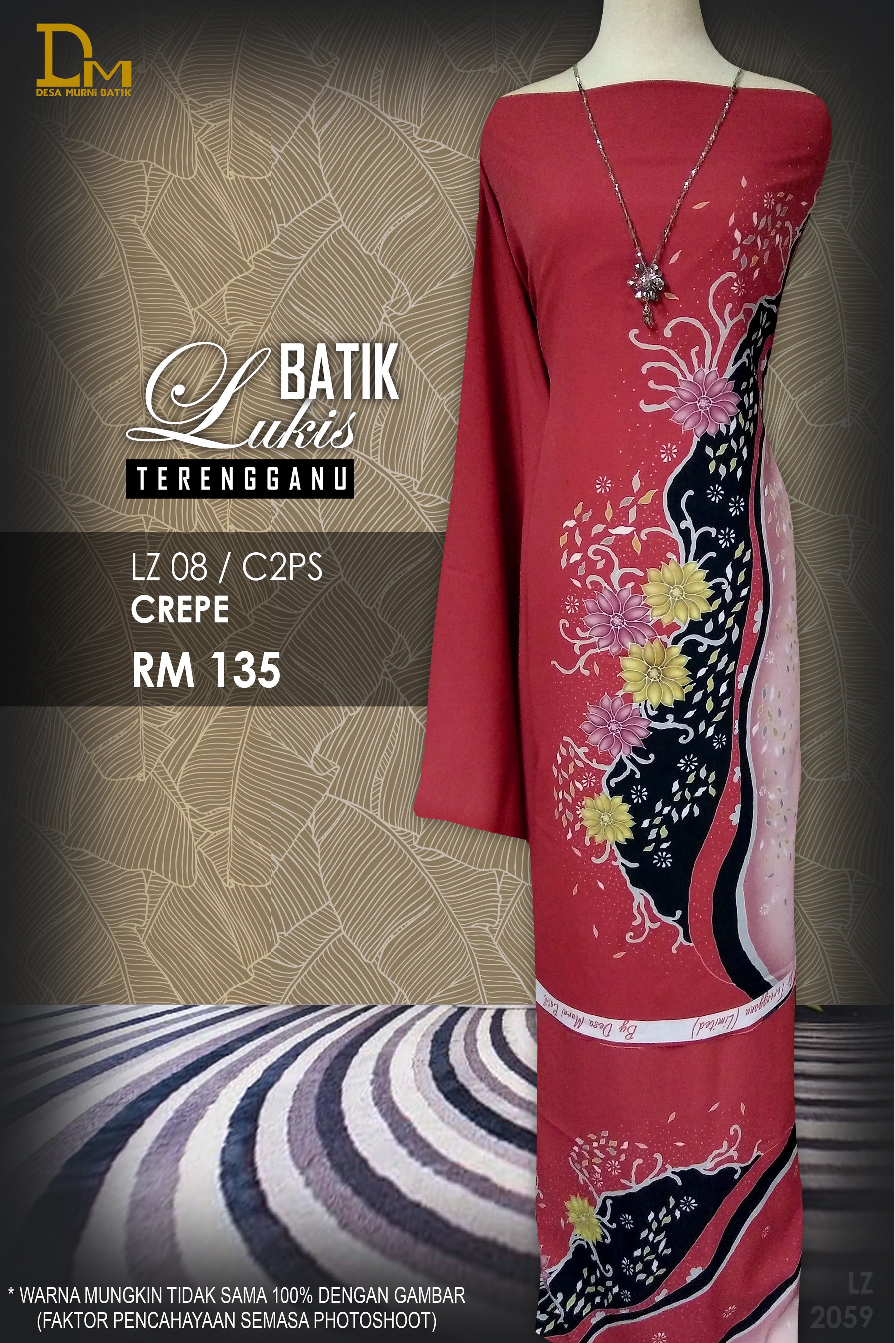 BATIK LUKIS TERENGGANU CREPE LZ 08