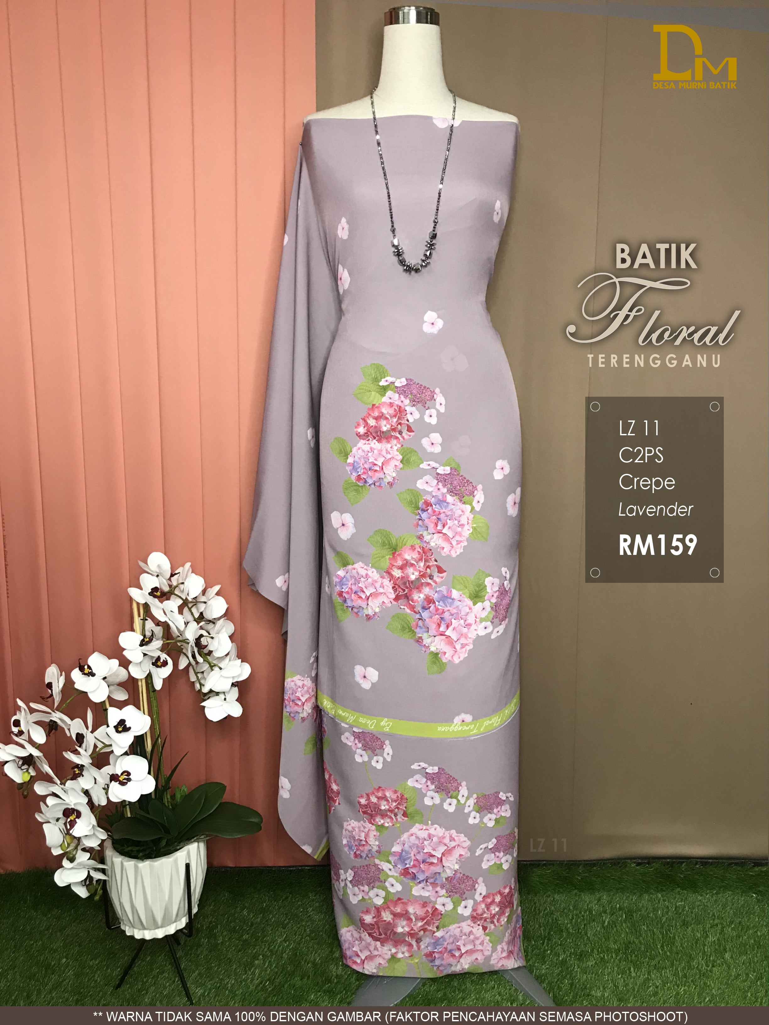 BATIK FLORAL TERENGGANU CREPE LZ 11