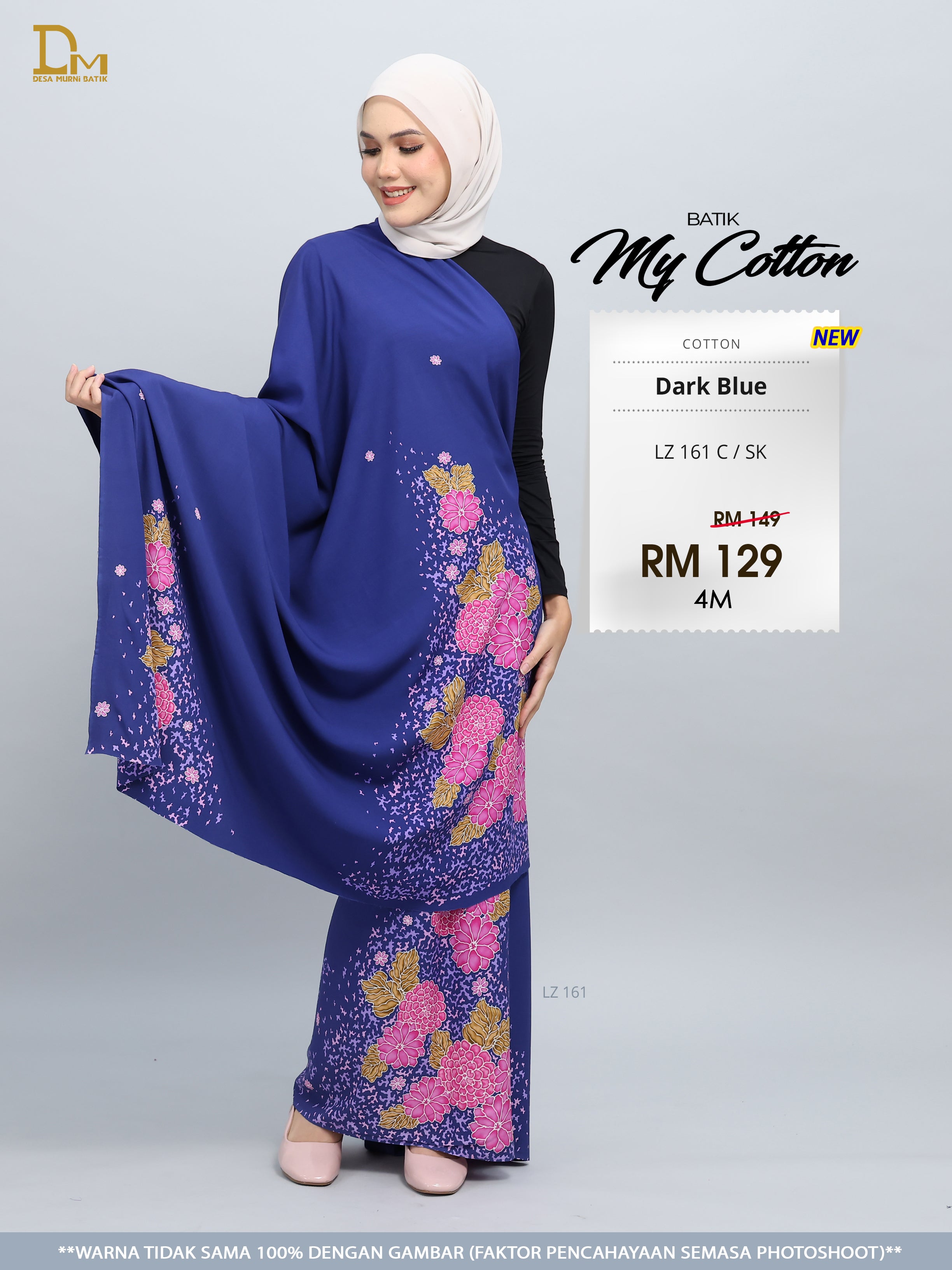 BATIK MY COTTON LZ 161 C / SK DARK BLUE