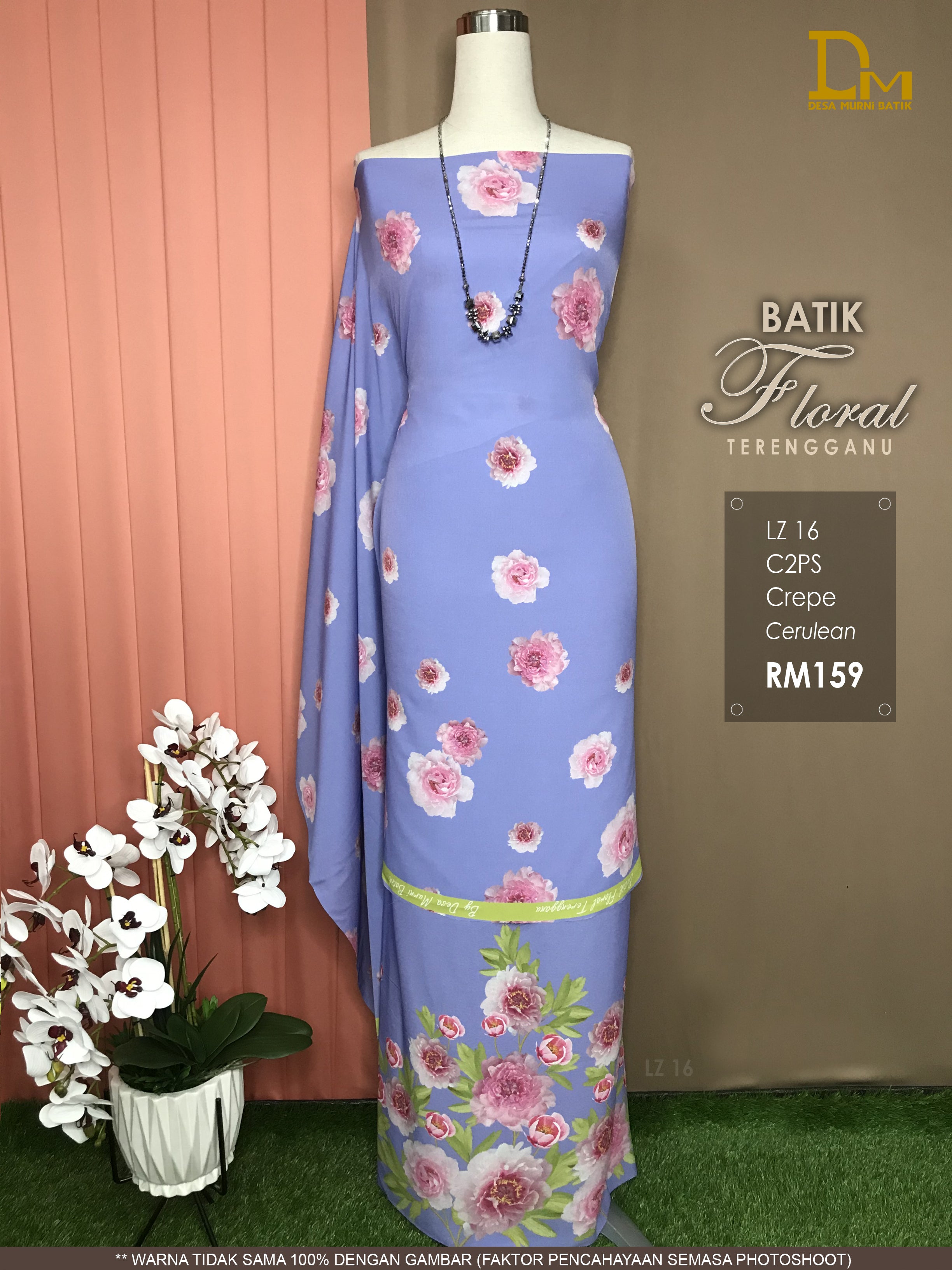 BATIK FLORAL TERENGGANU CREPE LZ 16