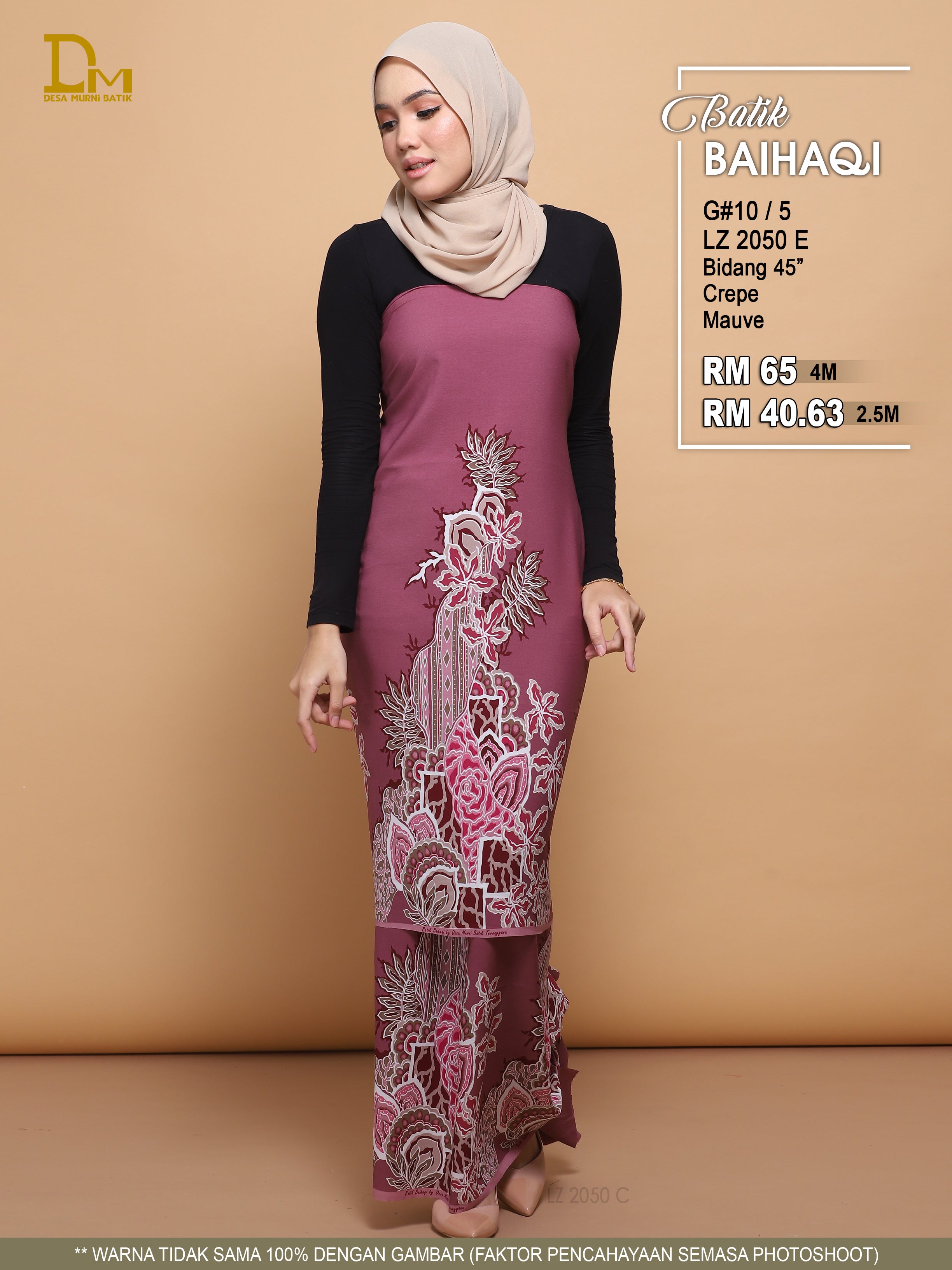 BAIHAQI G 10-5 MAUVE