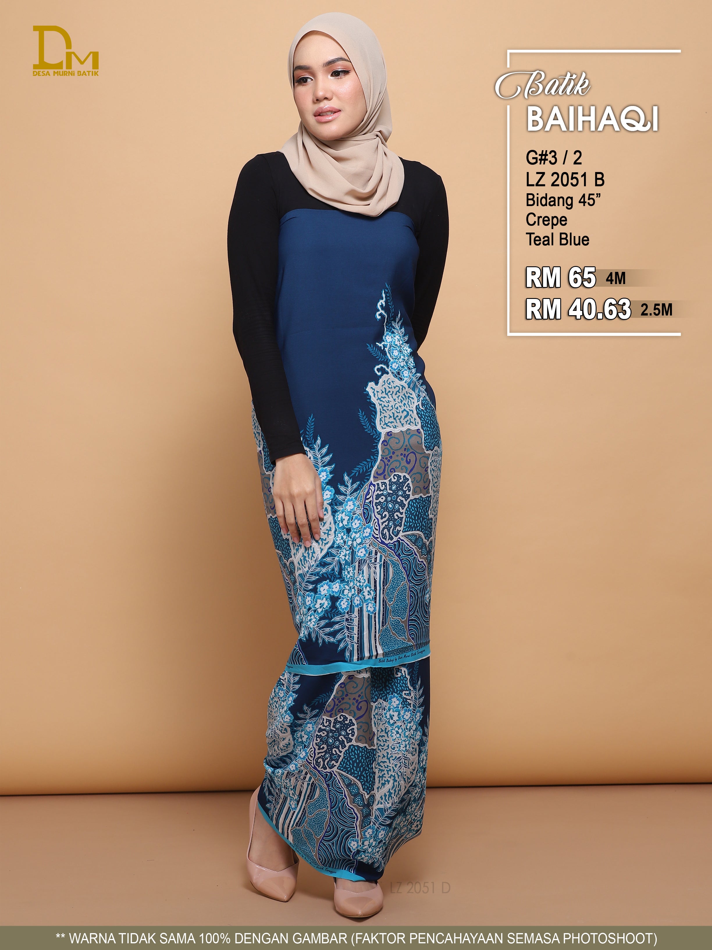 BAIHAQI G 3-2 TEAL BLUE