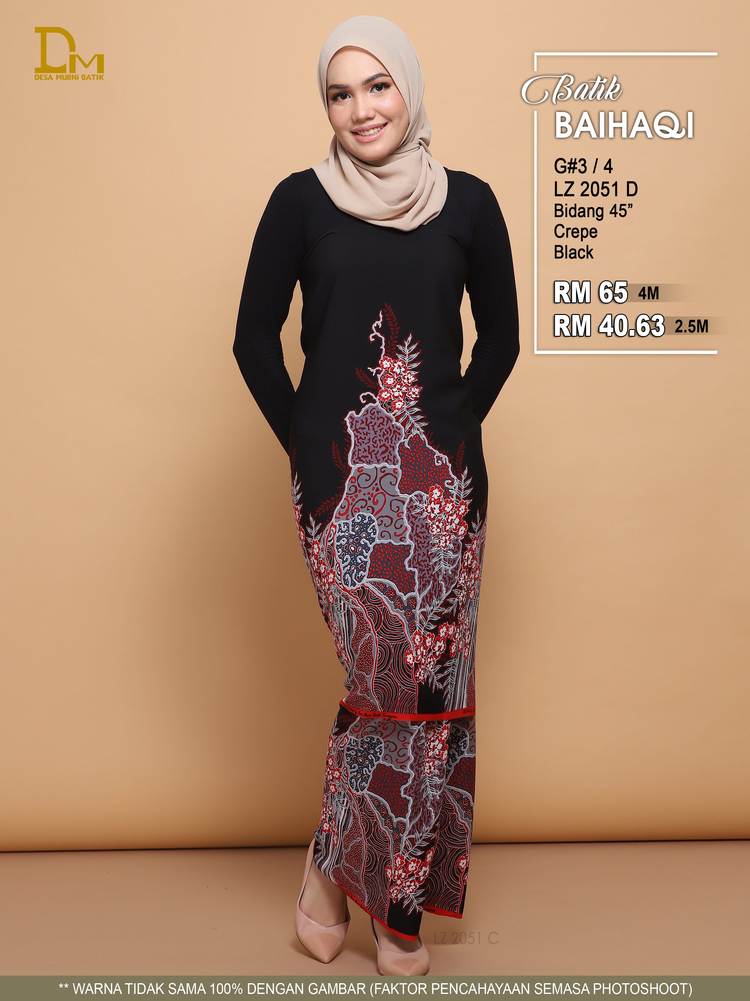 BAIHAQI G 3-4 HITAM