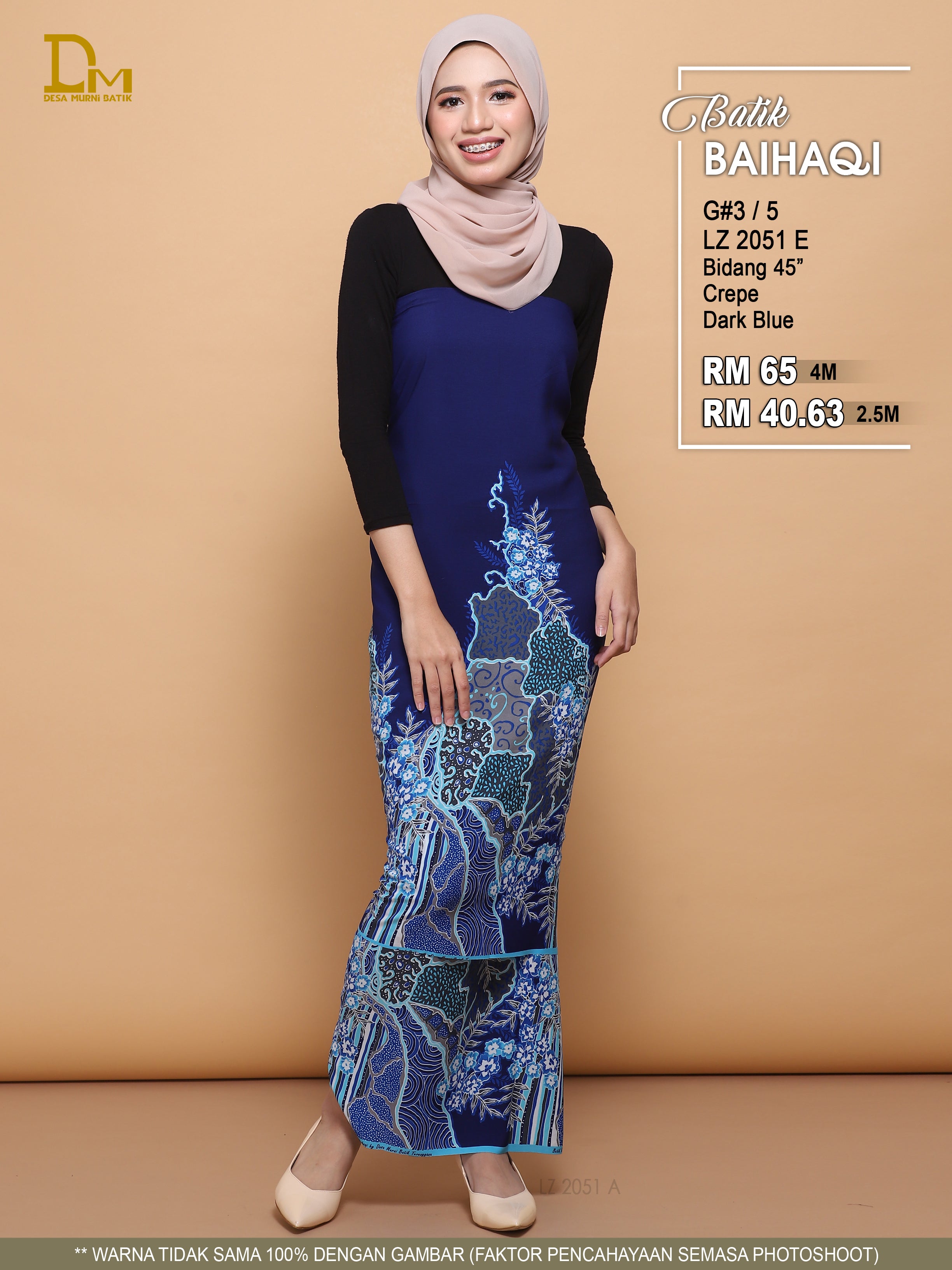 BAIHAQI G 3-5 BIRU GELAP