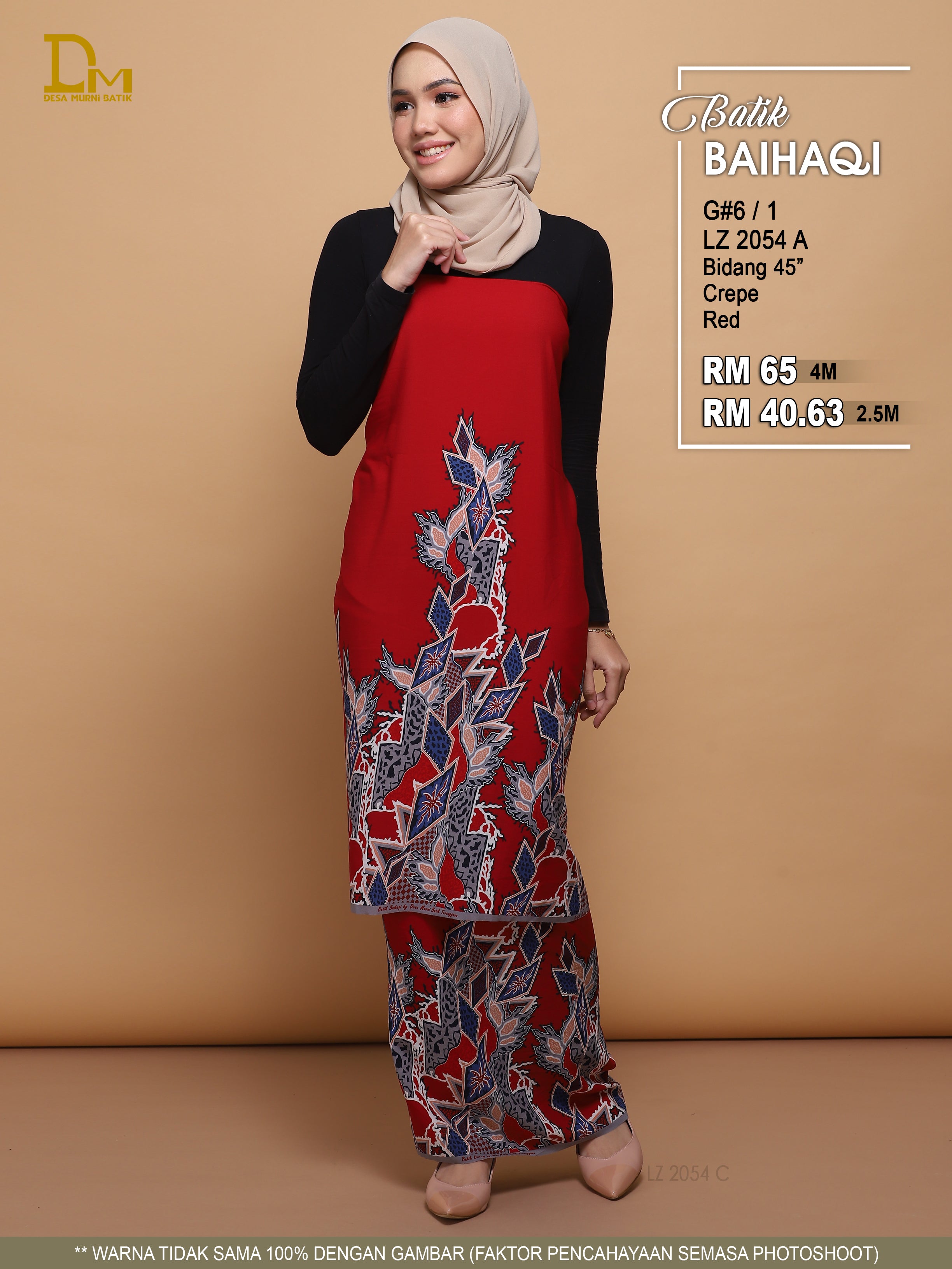 BAIHAQI G 6-1 MERAH