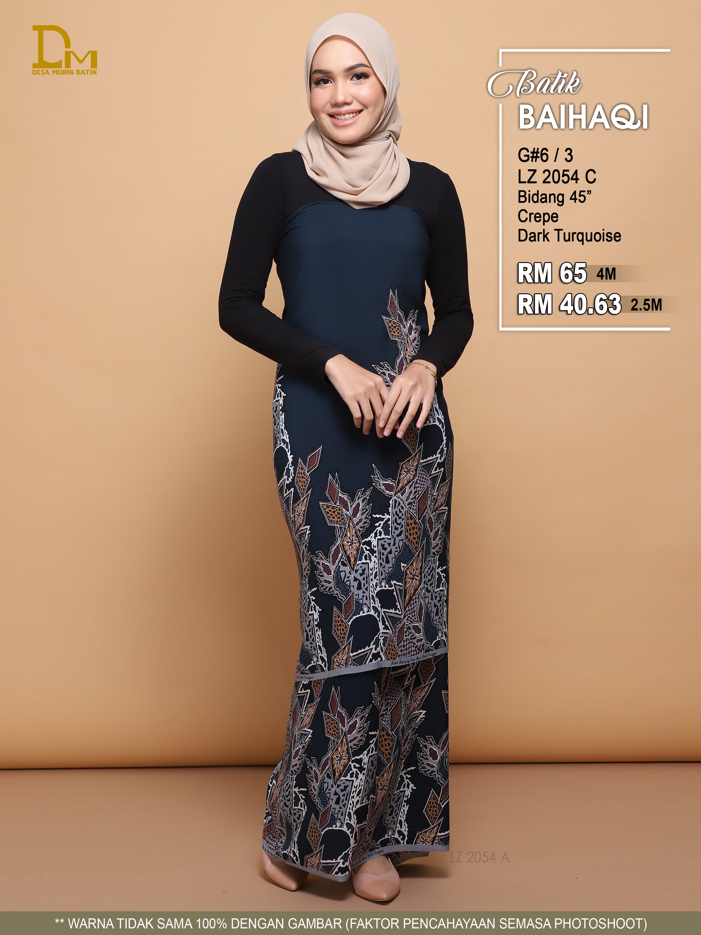 BAIHAQI G 6-3 TURQUOISE GELAP