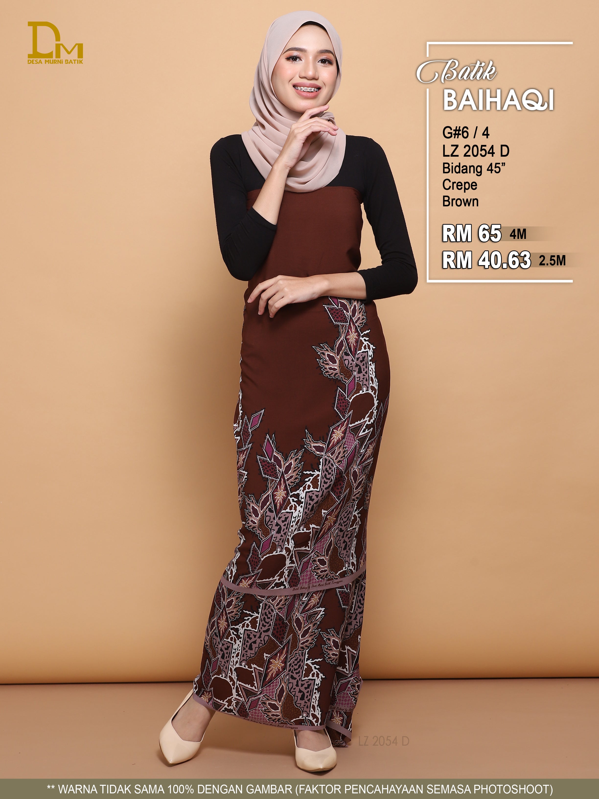 BAIHAQI G 6-4 COKLAT