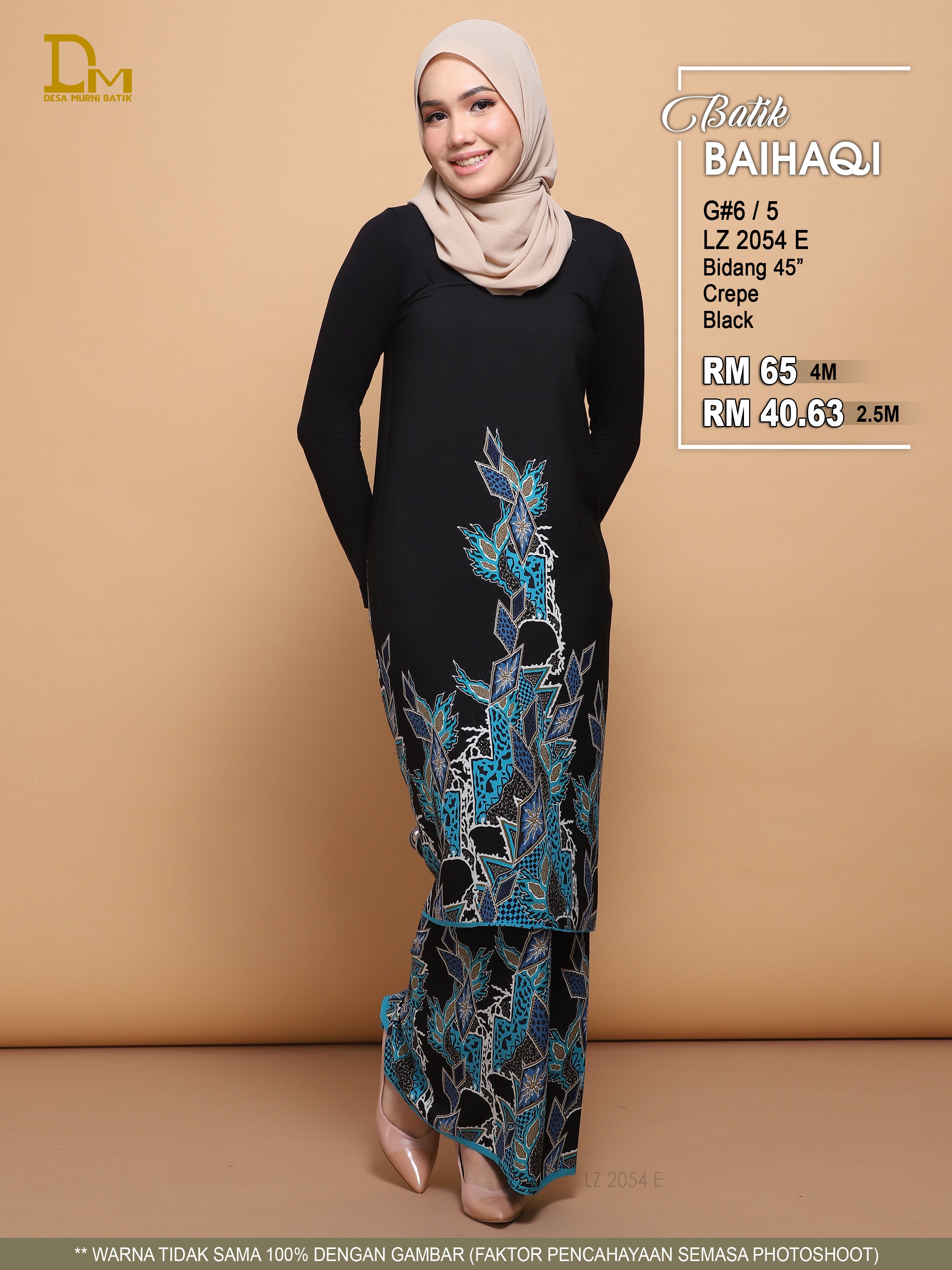BAIHAQI G 6-5 HITAM