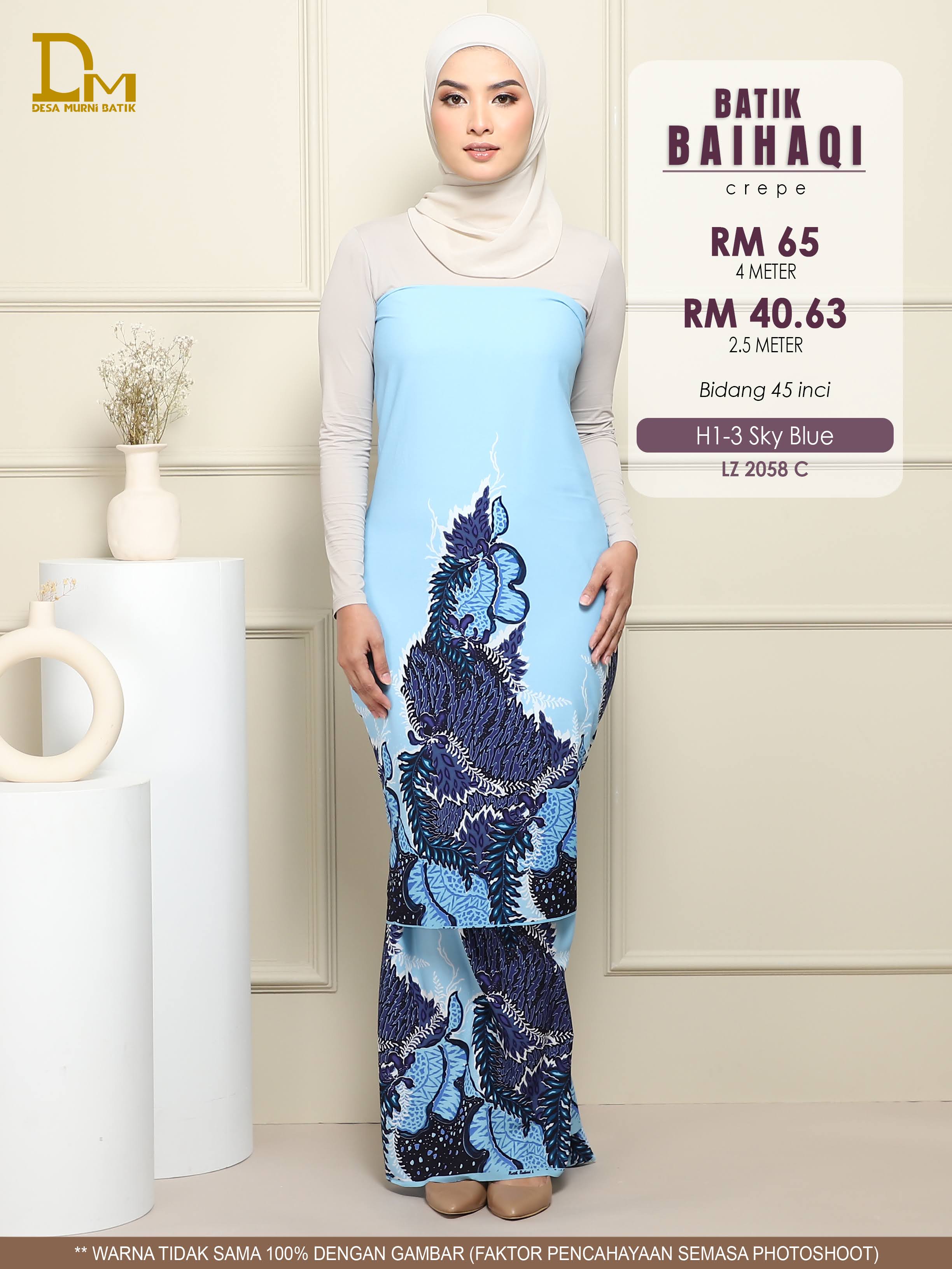 BAIHAQI H 1-3 BIRU LANGIT