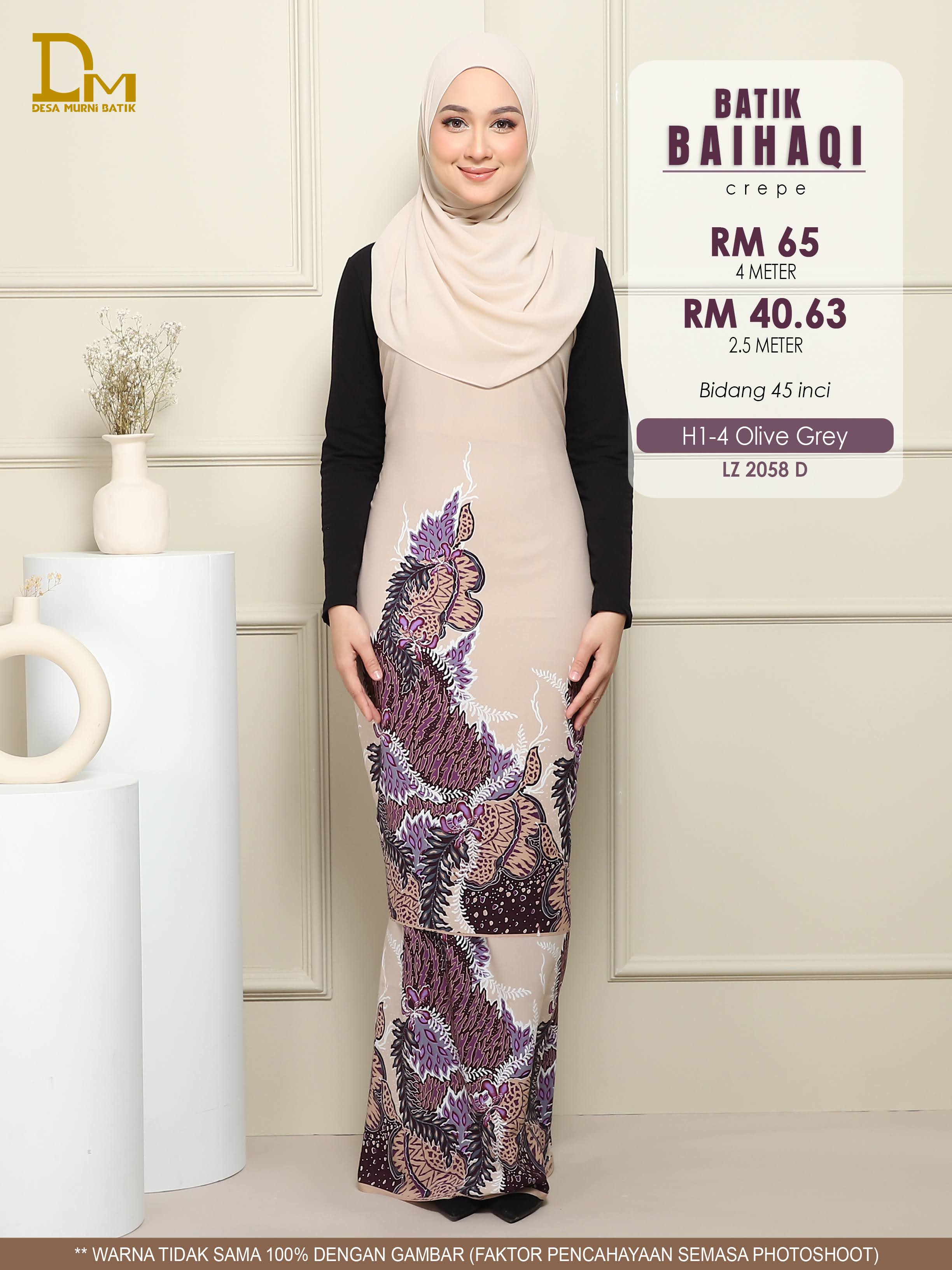 BAIHAQI H 1-4 KELABU ZAITUN